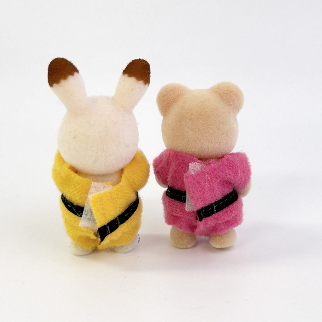 [used] Ninja Baby Chocolate Rabbit Bear Sylvanian Families Calico Critters