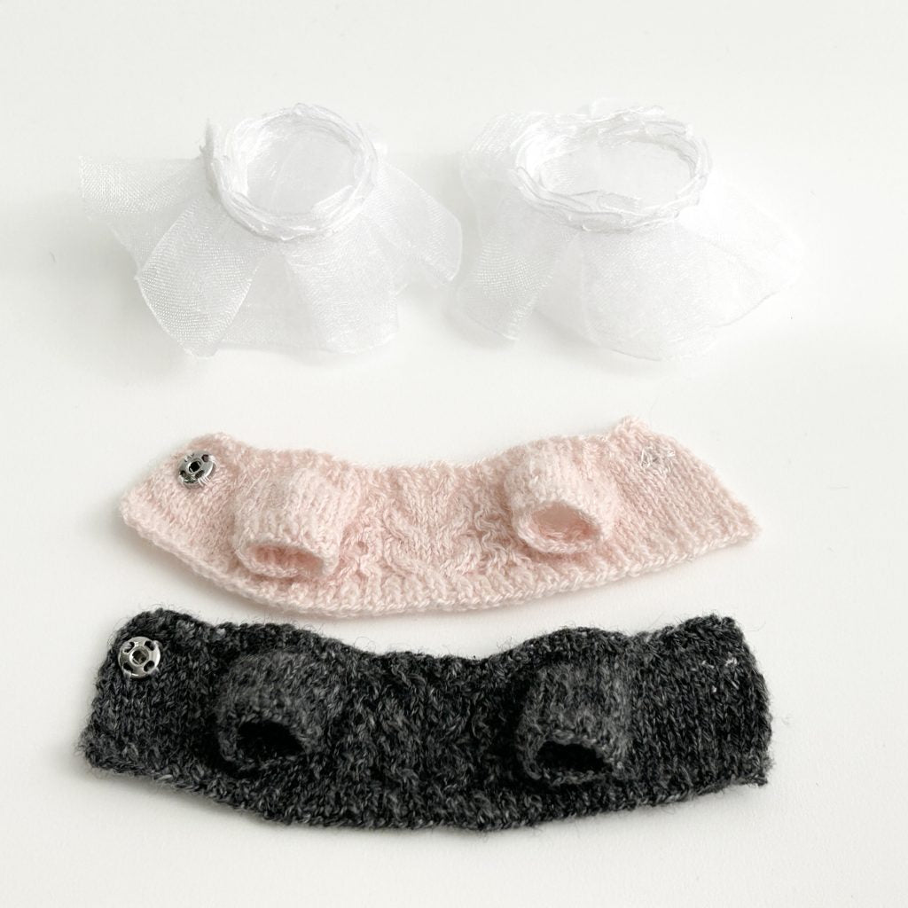 Handmade Sweater Set Gray Pink Handmade