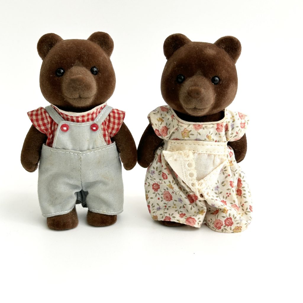 [used] Teardrop Bear Parents Sylvanian Families Calico Critters