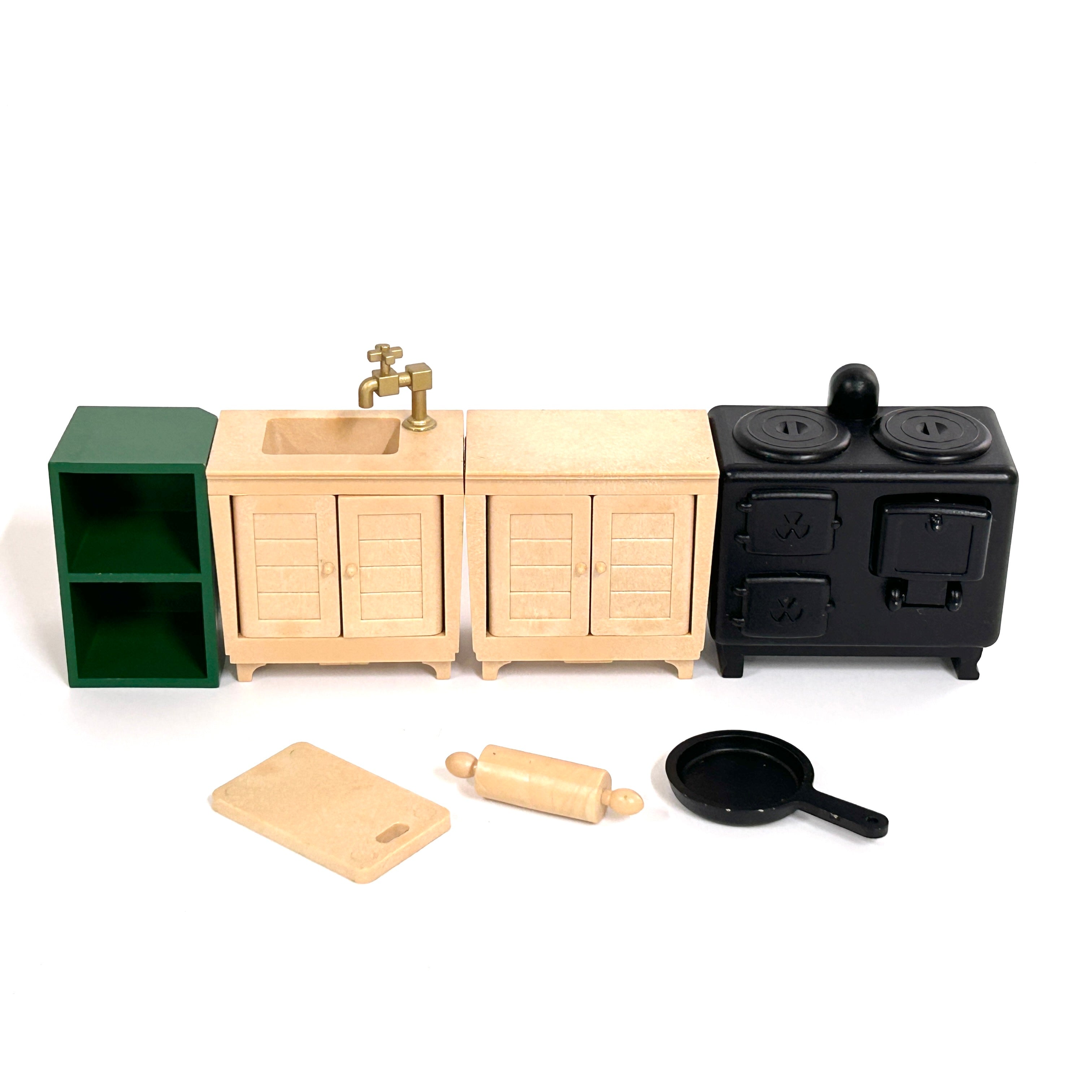 [used] Vintage Kitchen Set 1985 KA-10 Sylvanian Families Calico Critters