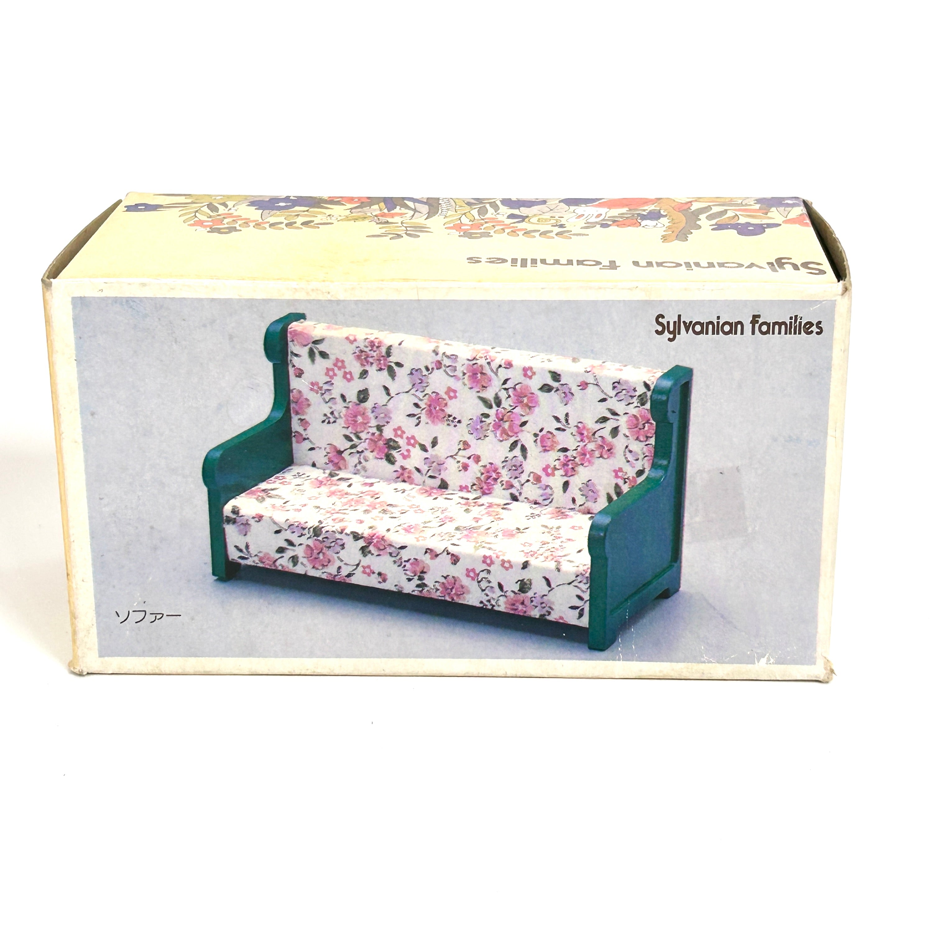 [used] Vintage Vintage Green Sofa 1985 KA-18 Sylvanian Families Calico Critters