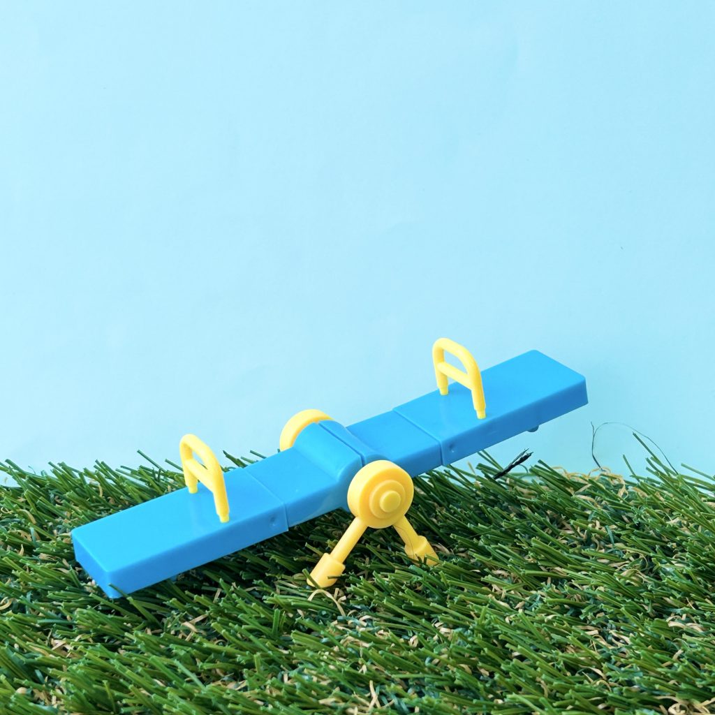 Capsule Toy Miniature Playground Equipment Seesaw 2025 Hotline