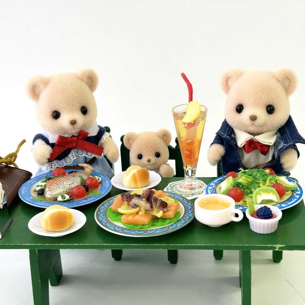 Capsule Jouet Miniature Restaurant Méditerranéen Déjeuner Ensemble Complet 5Pcs 2025 Jouets