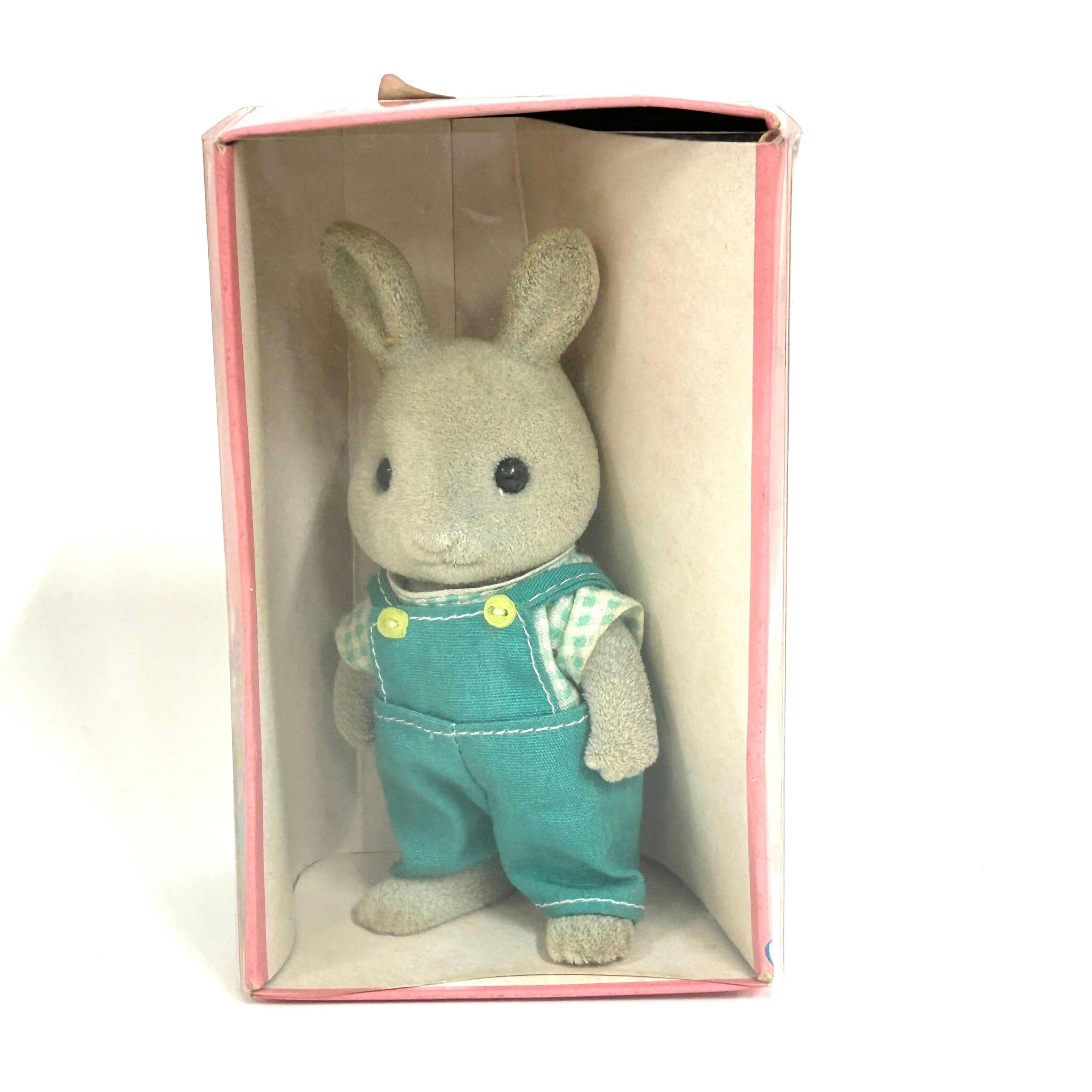 [used] Vintage Gray Rabbit Father 1985 Sylvanian Families Calico Critters