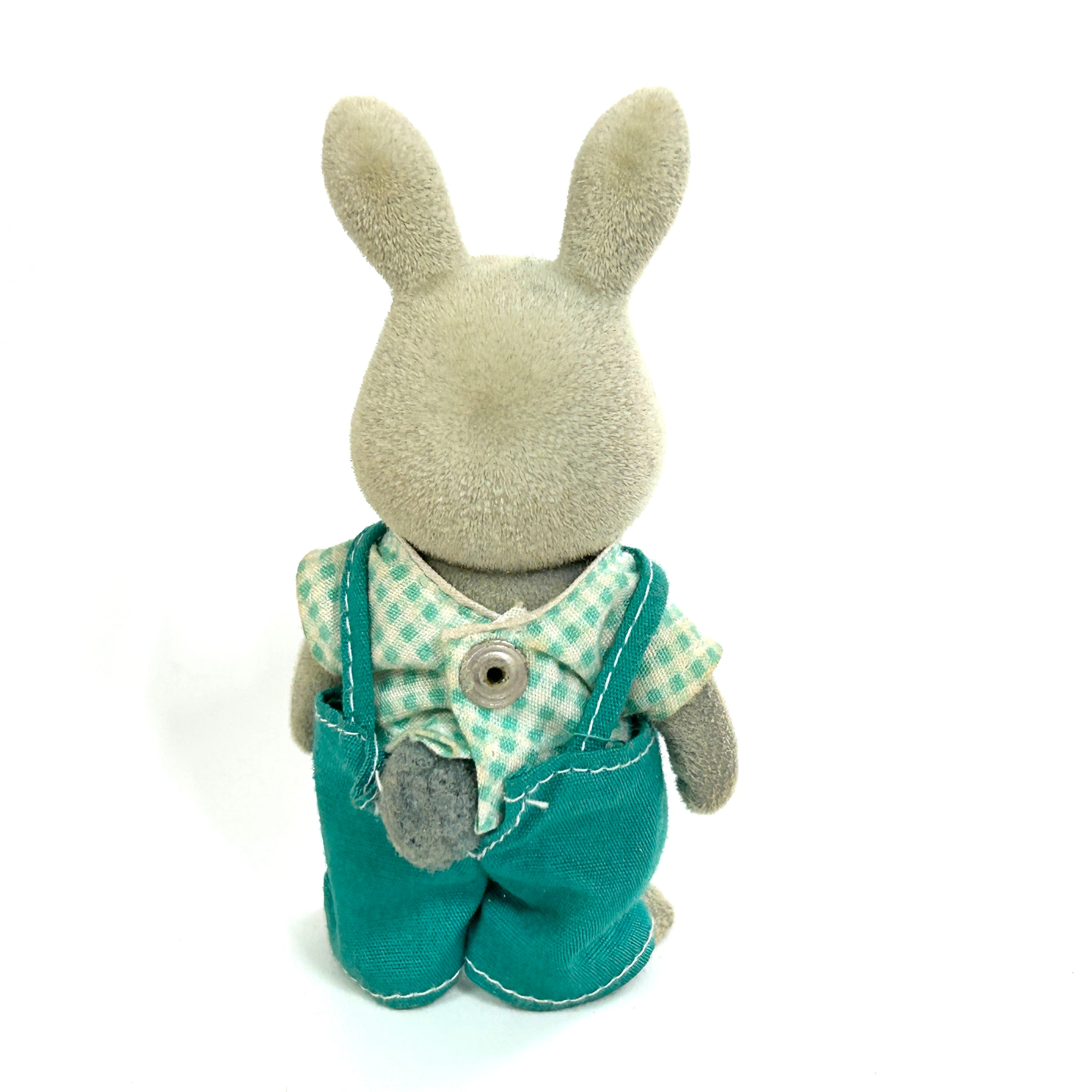[used] Vintage Gray Rabbit Father 1985 Sylvanian Families Calico Critters