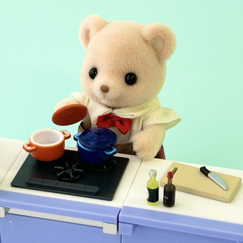 [Used] CAPSULE TOY SYSTEM KITCHEN MASCOT 3 5 pcs COMPLETE SET Japan JDREAM