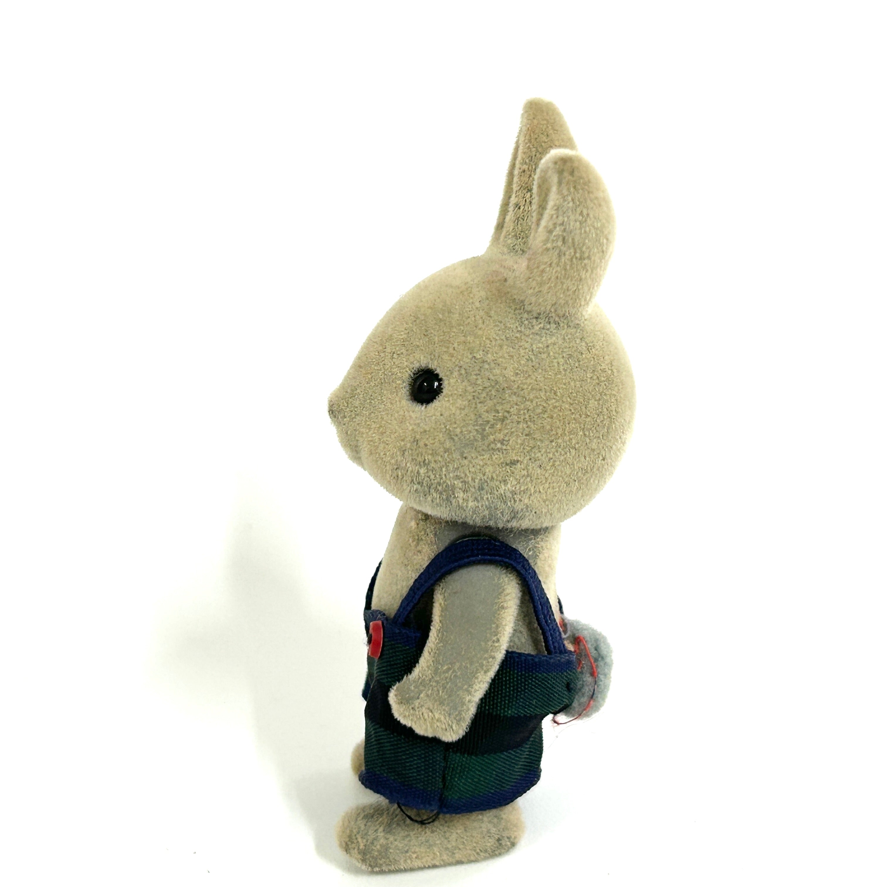 [used] Vintage Gray Rabbit Boy 1985 U-13-650 Sylvanian Families Calico Critters
