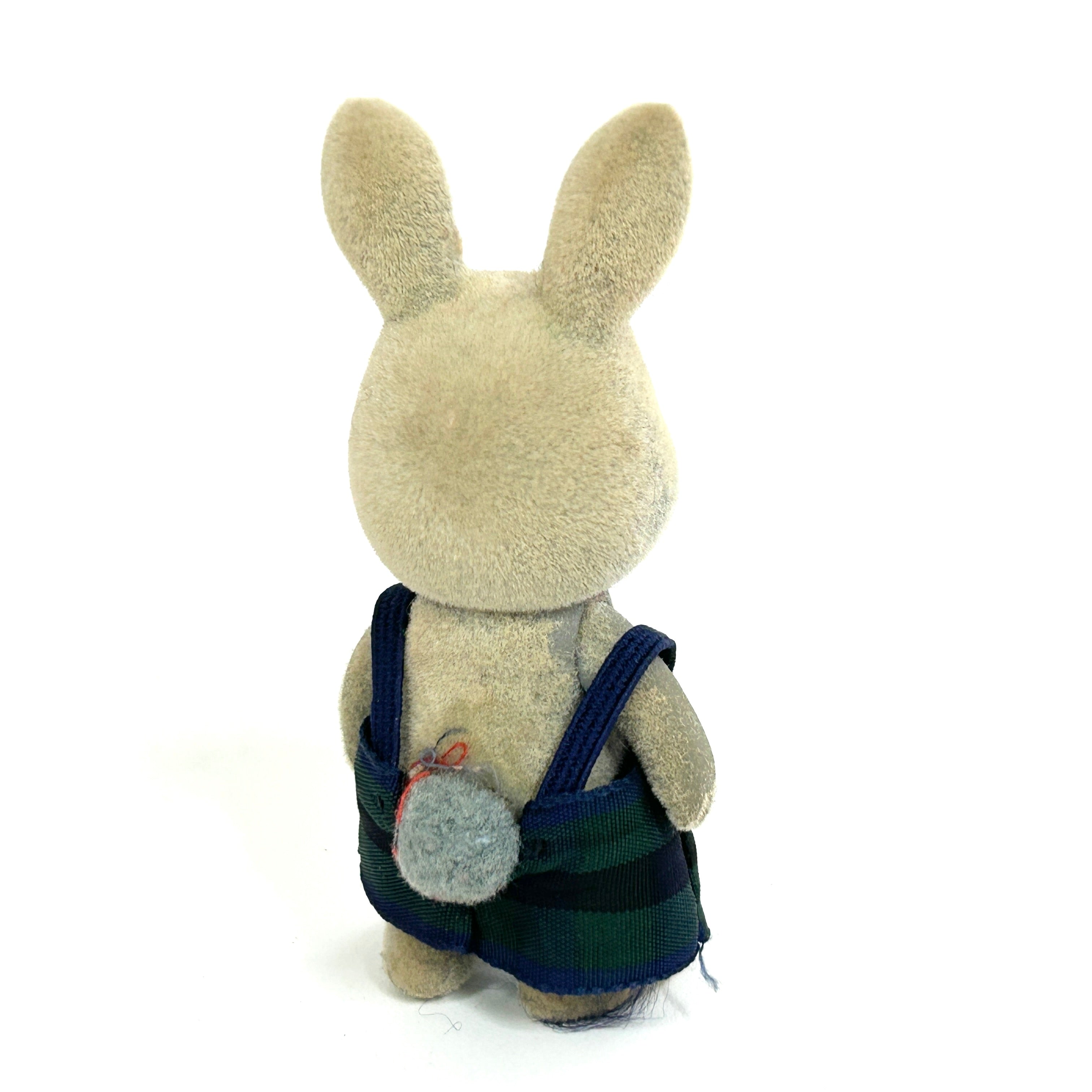 [used] Vintage Gray Rabbit Boy 1985 U-13-650 Sylvanian Families Calico Critters
