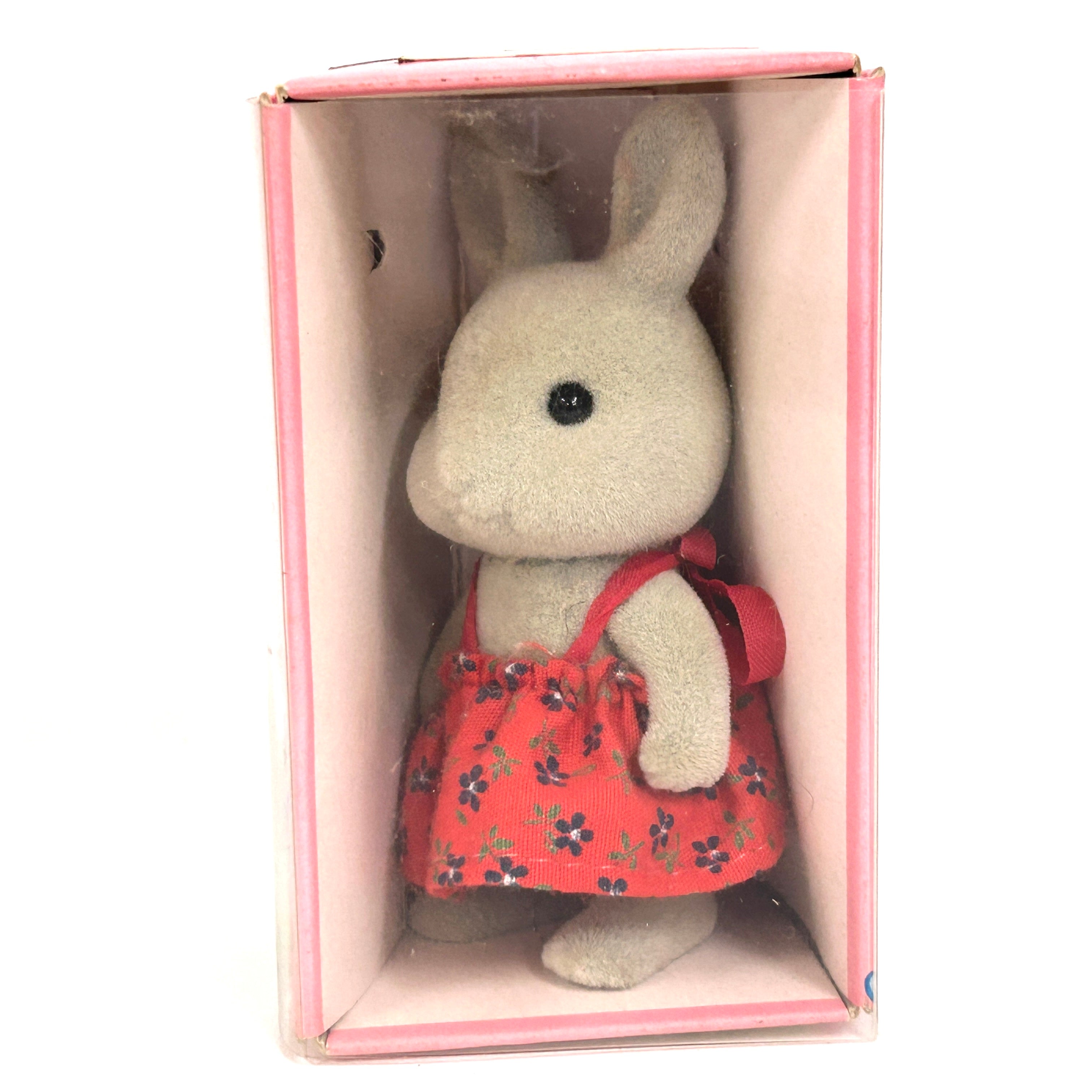 [used] Vintage Gray Rabbit Girl 1985 U-14-650 Sylvanian Families Calico Critters