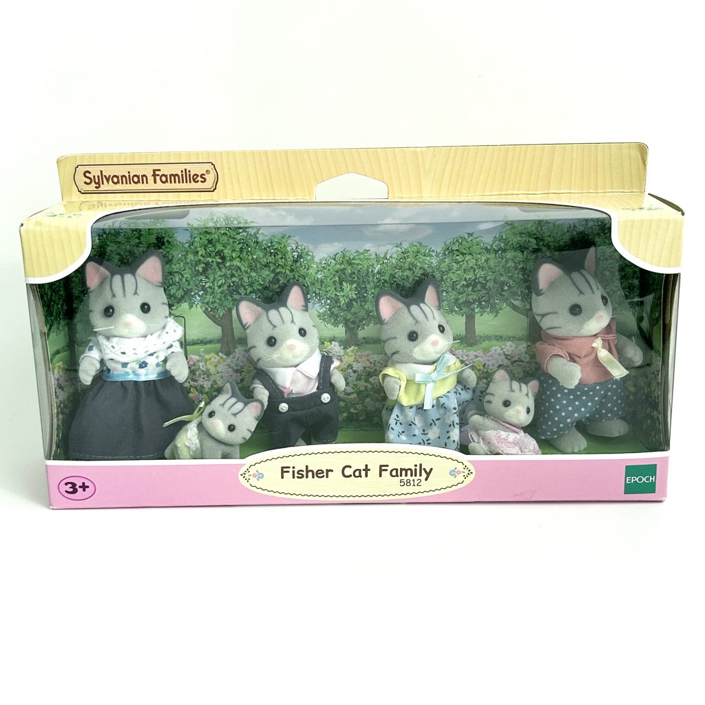 [used] Fisher Cat Family 5812 Sylvanian Families Calico Critters