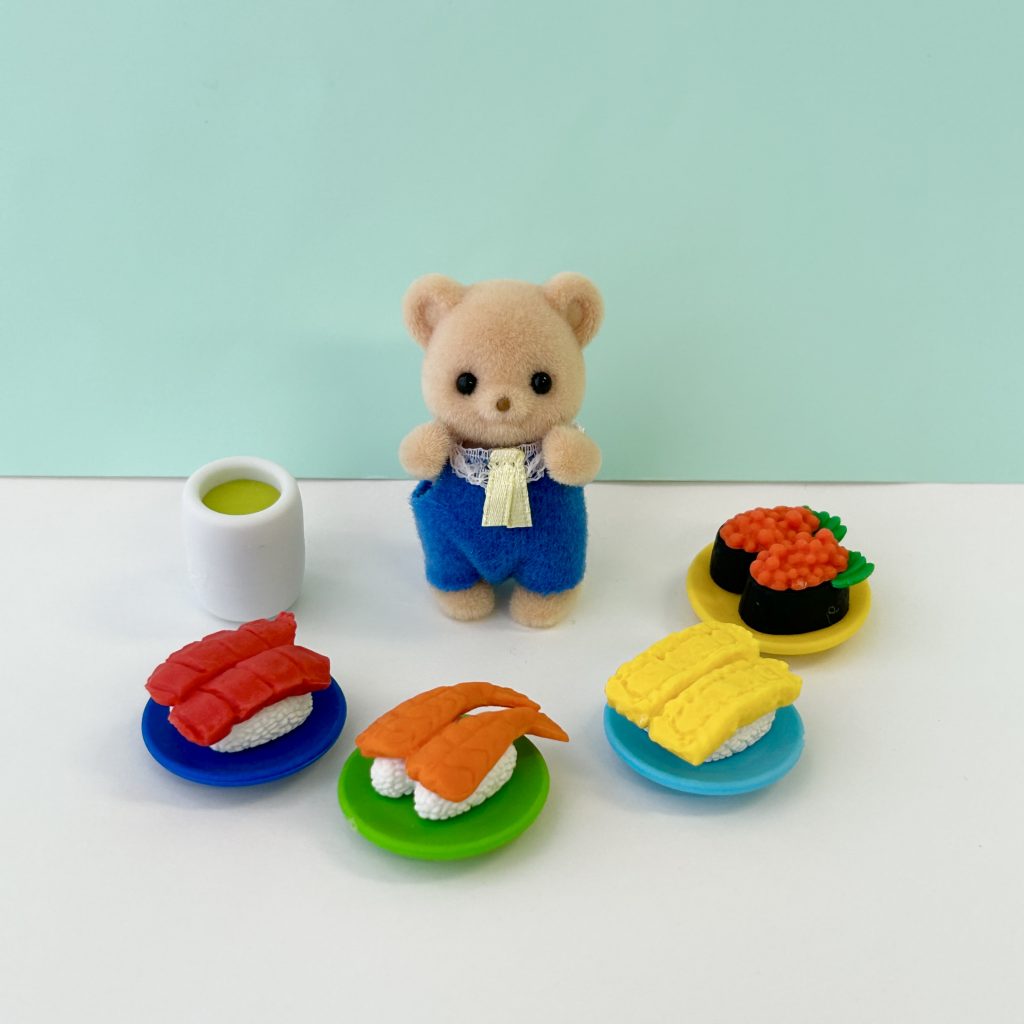 Daiso Unique Puzzle Eraser Sushi DAISO