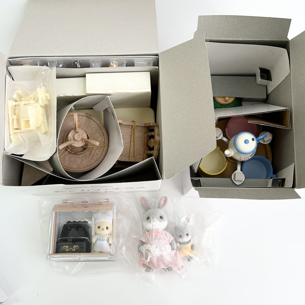 [used] Vintage Sylvanian Cafe Terrace Carnival Set 1999 HA-32 Sylvanian Families Calico Critters