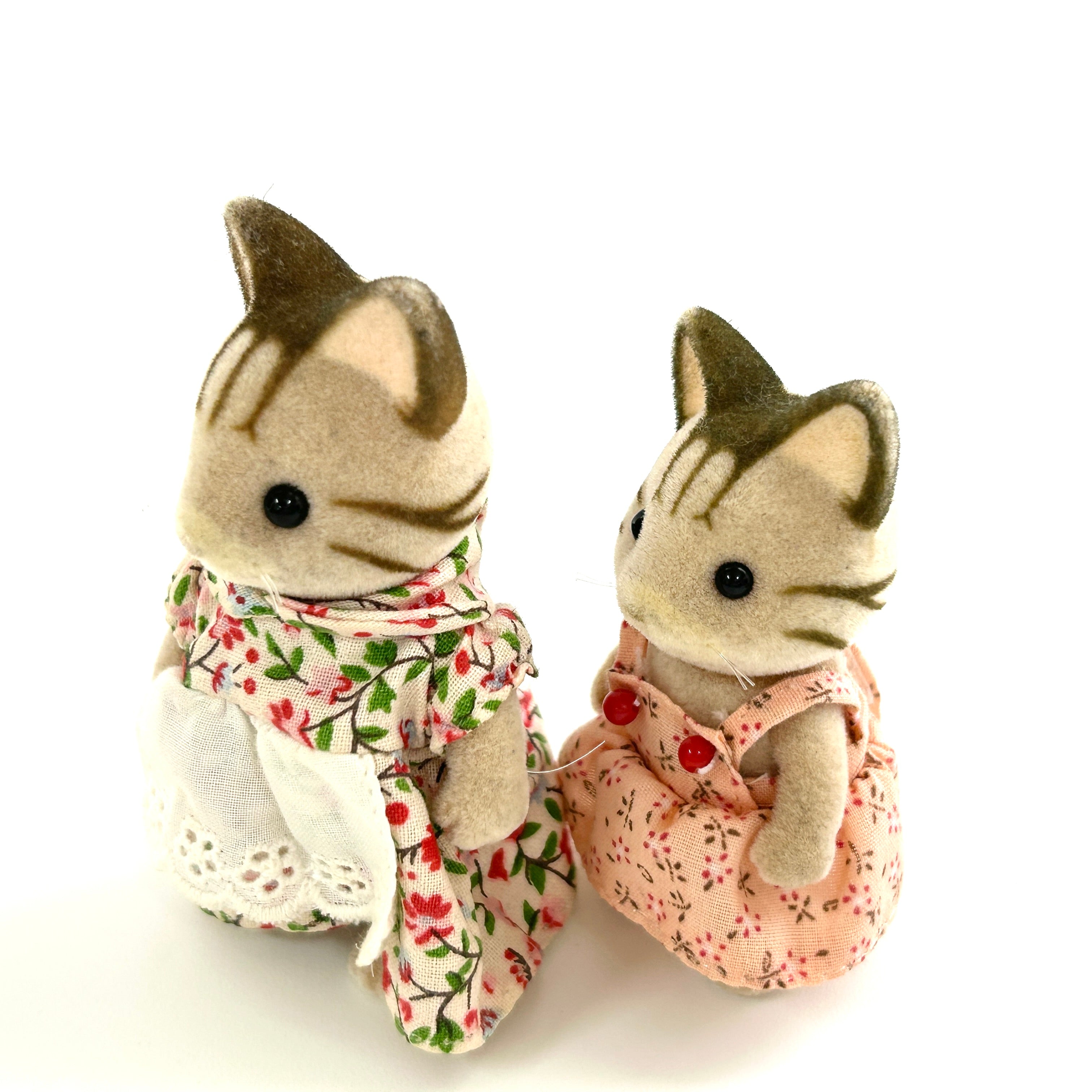 [used] Striped Cat Mother Girl Sylvanian Families Calico Critters