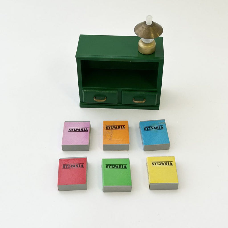 [Used] GREEN BOOKSHELF Epoch Japan Sylvanian Families