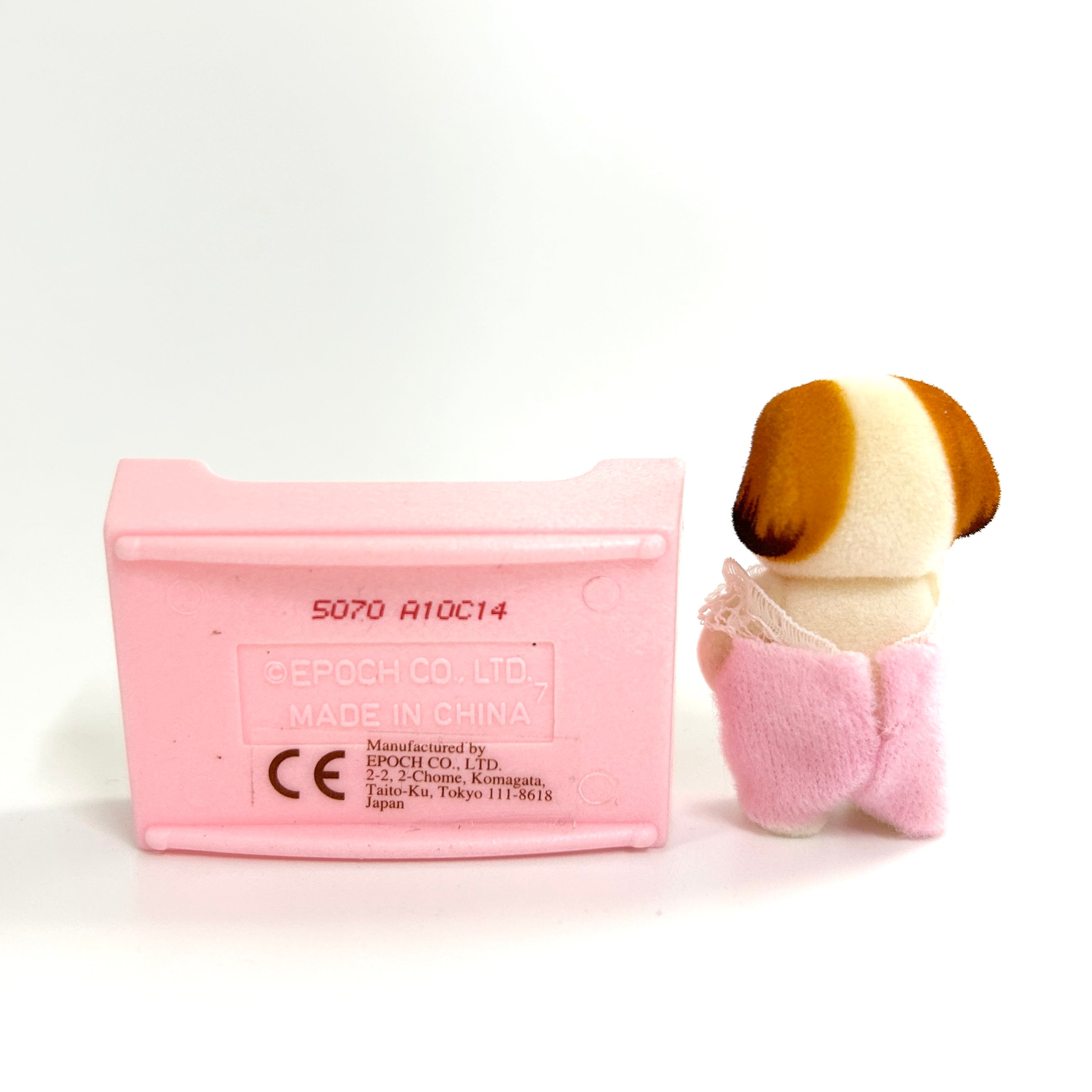 [used] Chiffon Dog Baby Pink Sylvanian Families Calico Critters
