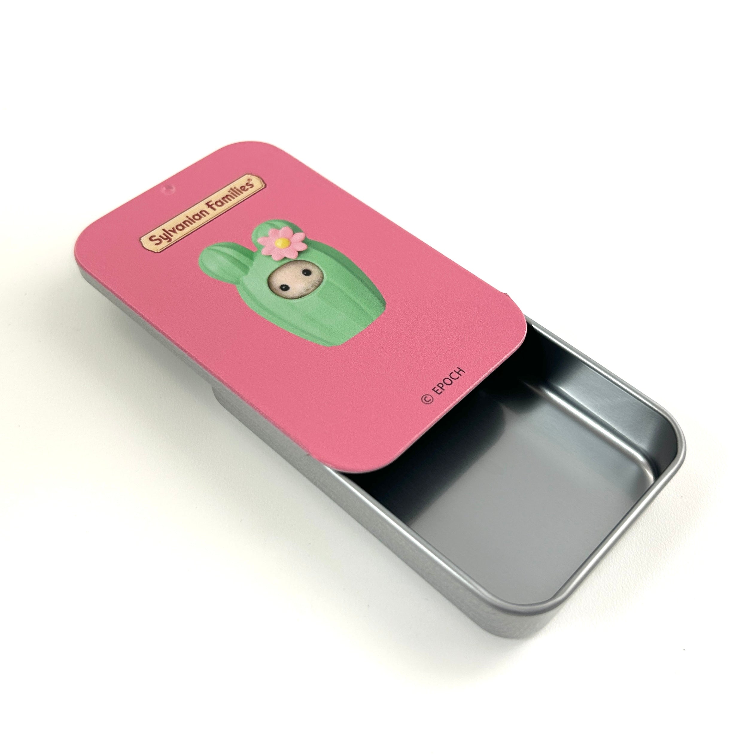 Slide Tin Case Cactus Sylvanian Families Calico Critters