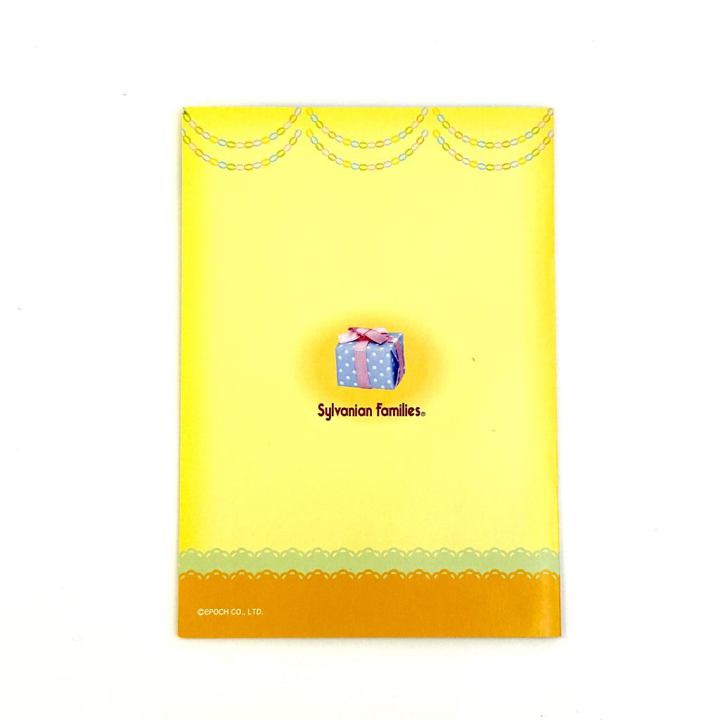 [used] Birthday Card C Sylvanian Families Calico Critters