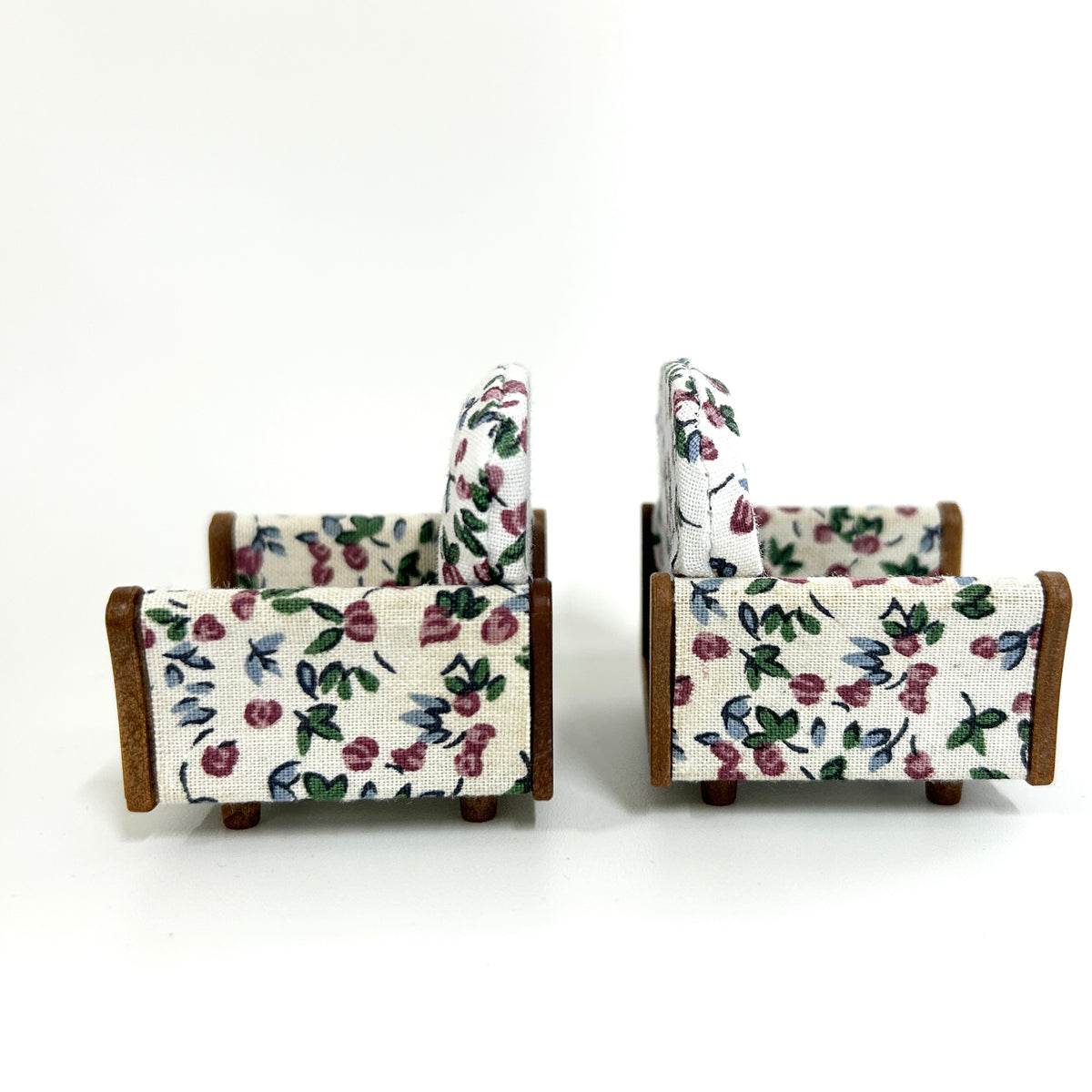 [used] Vintage Armchair Set White 1998 KA-85 Sylvanian Families Calico Critters