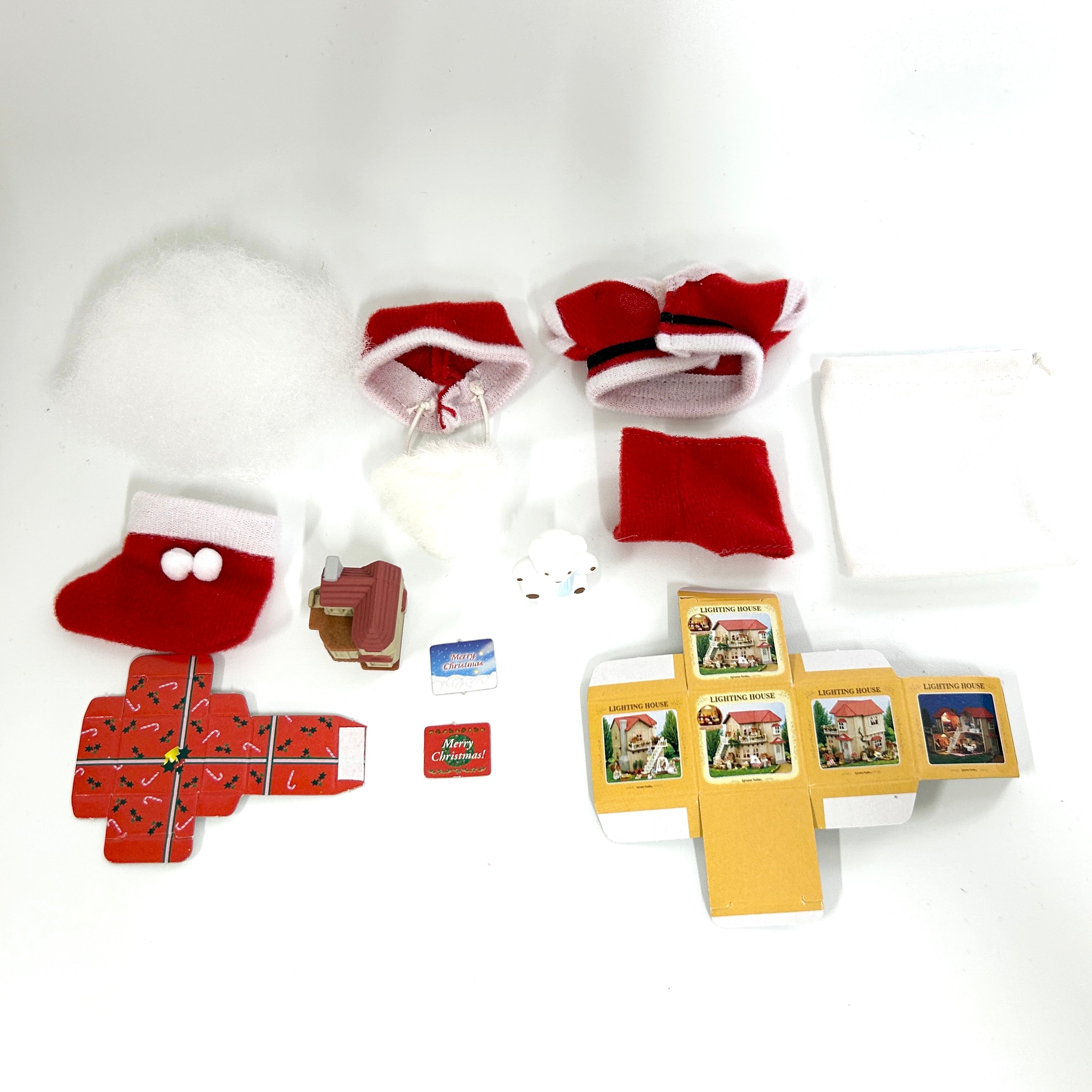 [used] Christmas Set 2004 C-41 Sylvanian Families Calico Critters