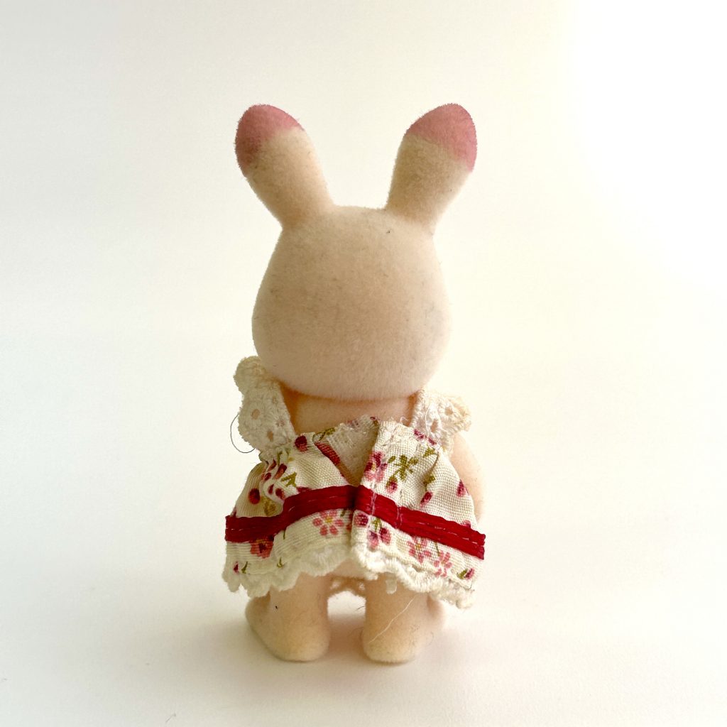 [used] Pink Strawberry Rabbit Girl Sylvanian Families Calico Critters