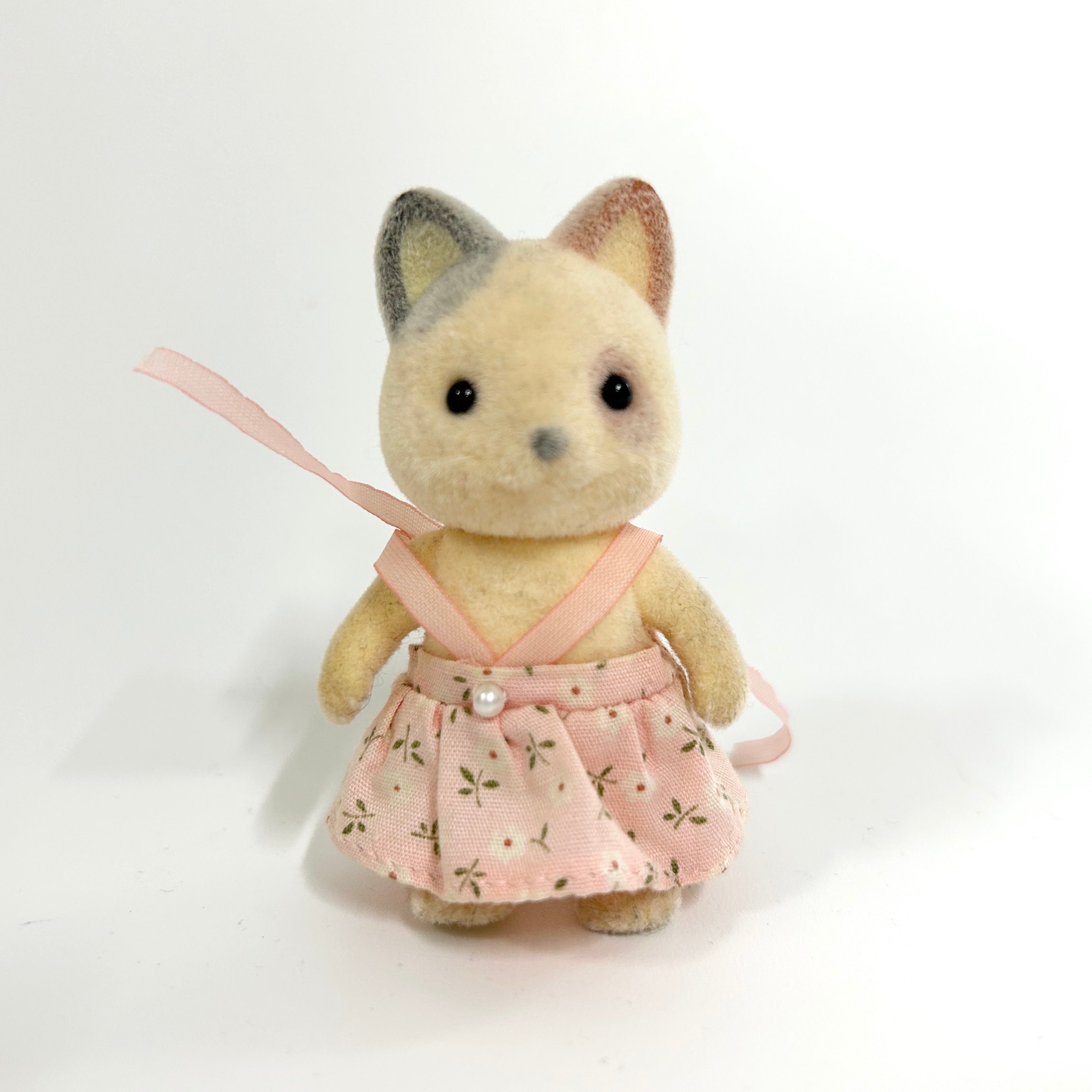 [used] Whiskers Spotted Cat Girl Sylvanian Families Calico Critters