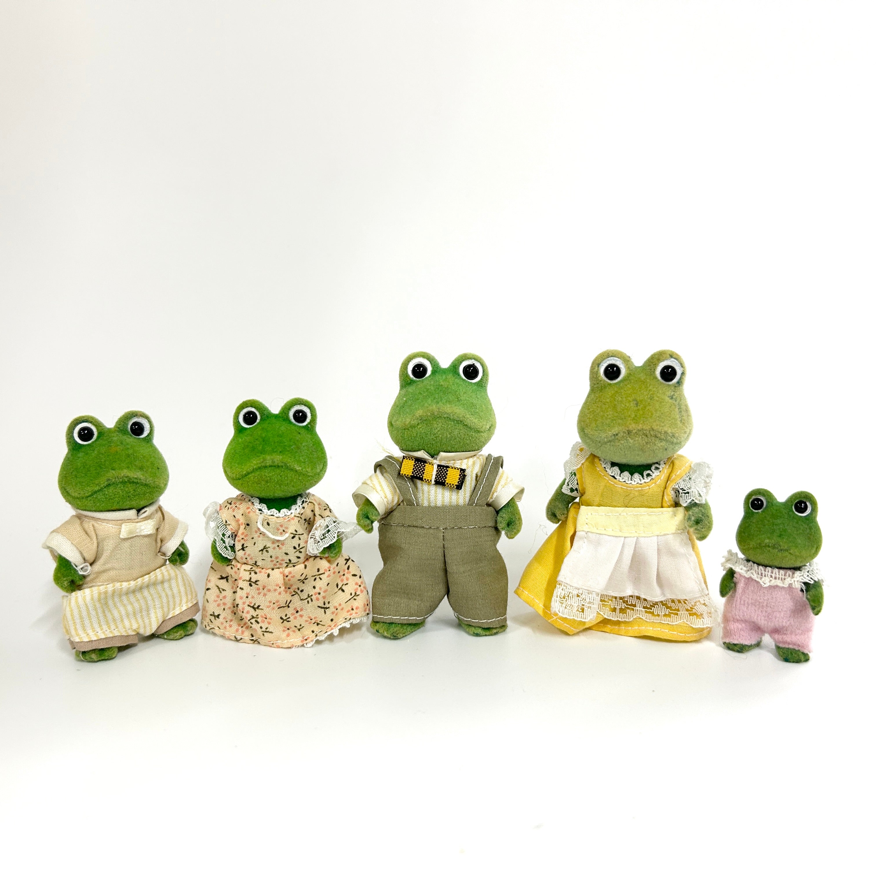 [used] Frog Family Sylvanian Families Calico Critters