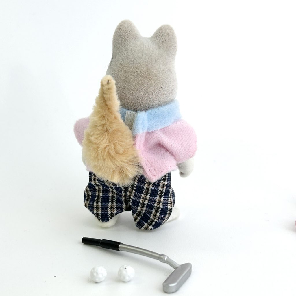 [used] Grandfather At Home Set Ochre Dog Golf Flair 4879F Sylvanian Families Calico Critters