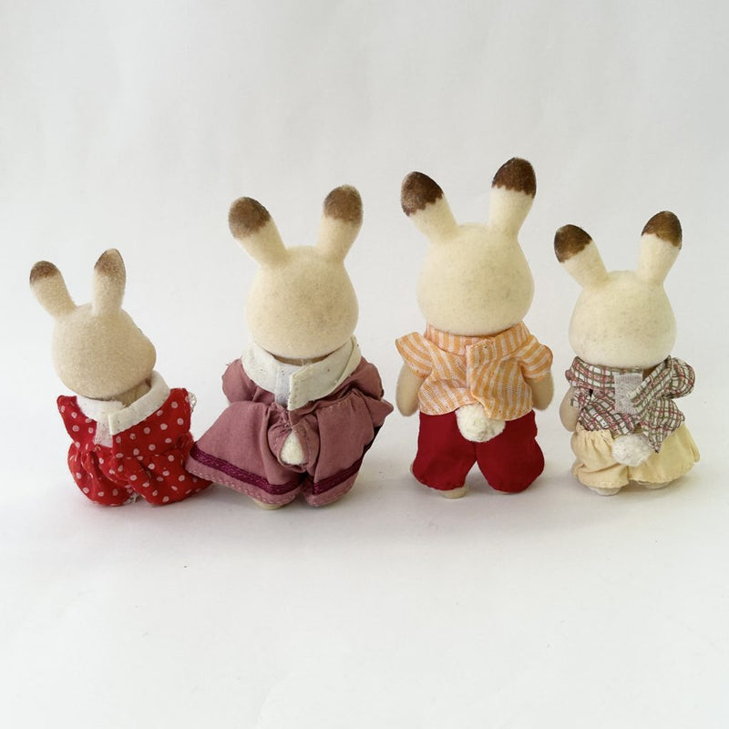 [Used] CHOCOLATE RABBIT FAMILY Japan Sylvanian Families