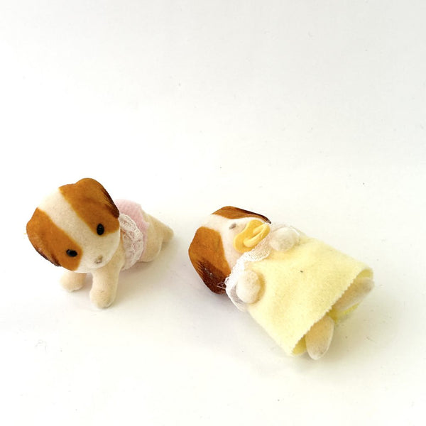 [Used] CHIFFON DOG TWINS SLEEPING Japan Sylvanian Families