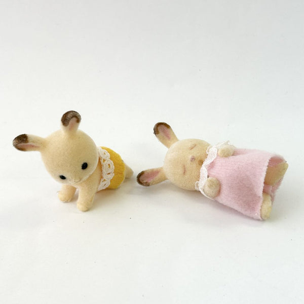 [Used] CHOCOLATE RABBIT TWINS SLEEPING Japan Sylvanian Families