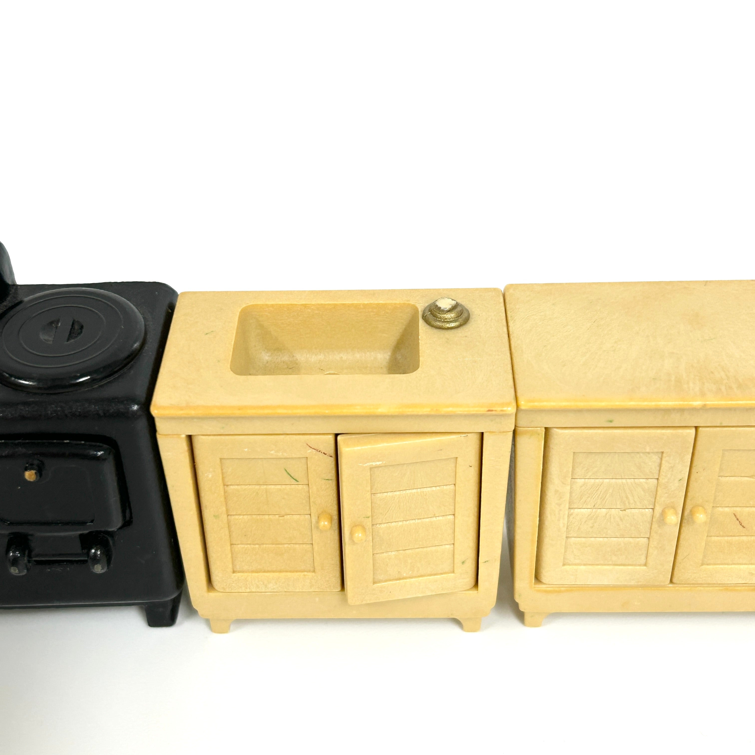 [used] Vintage Kitchen Set 1985 KA-10 Sylvanian Families Calico Critters