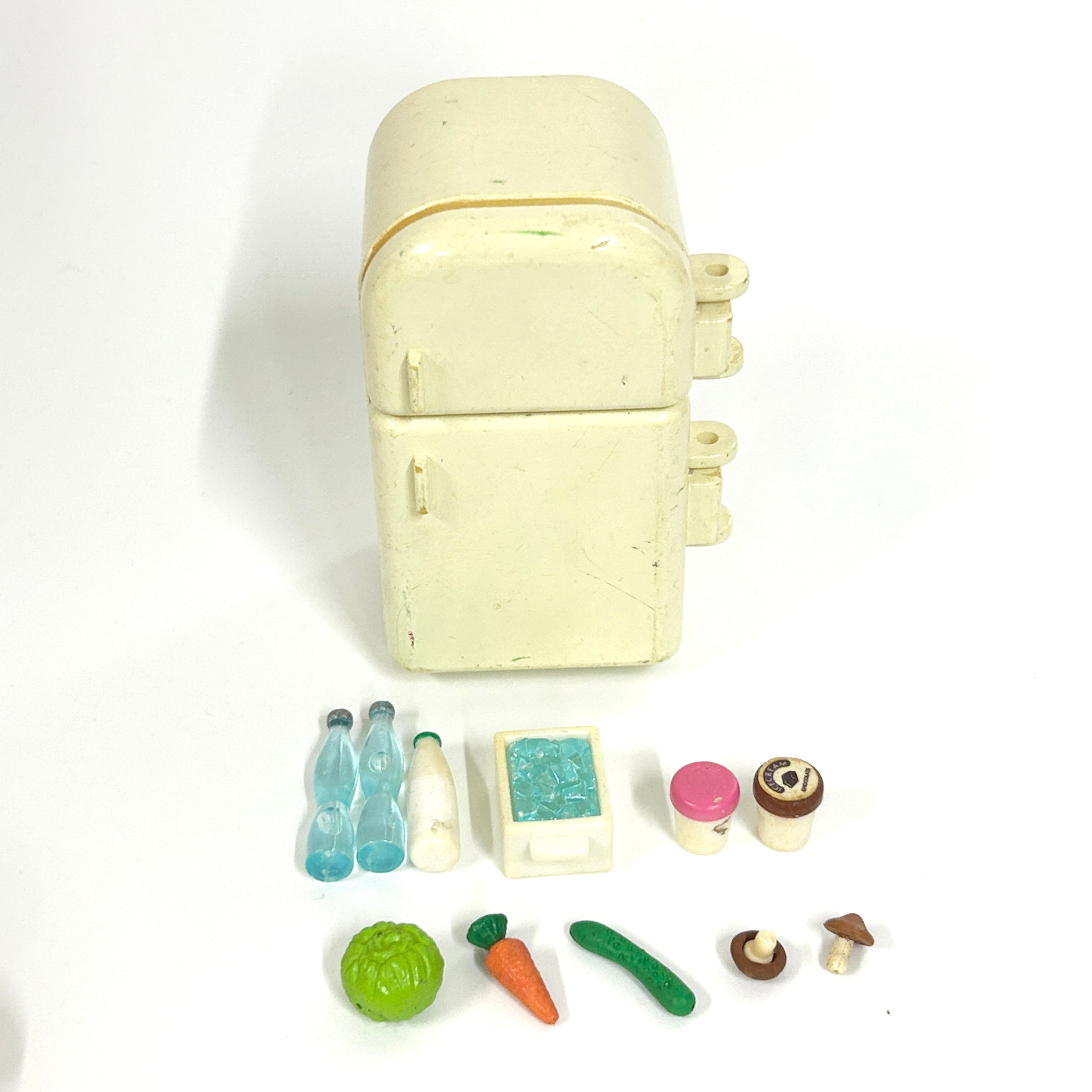 [used] Vintage Refrigerator Set 1997 KA-81 Sylvanian Families Calico Critters