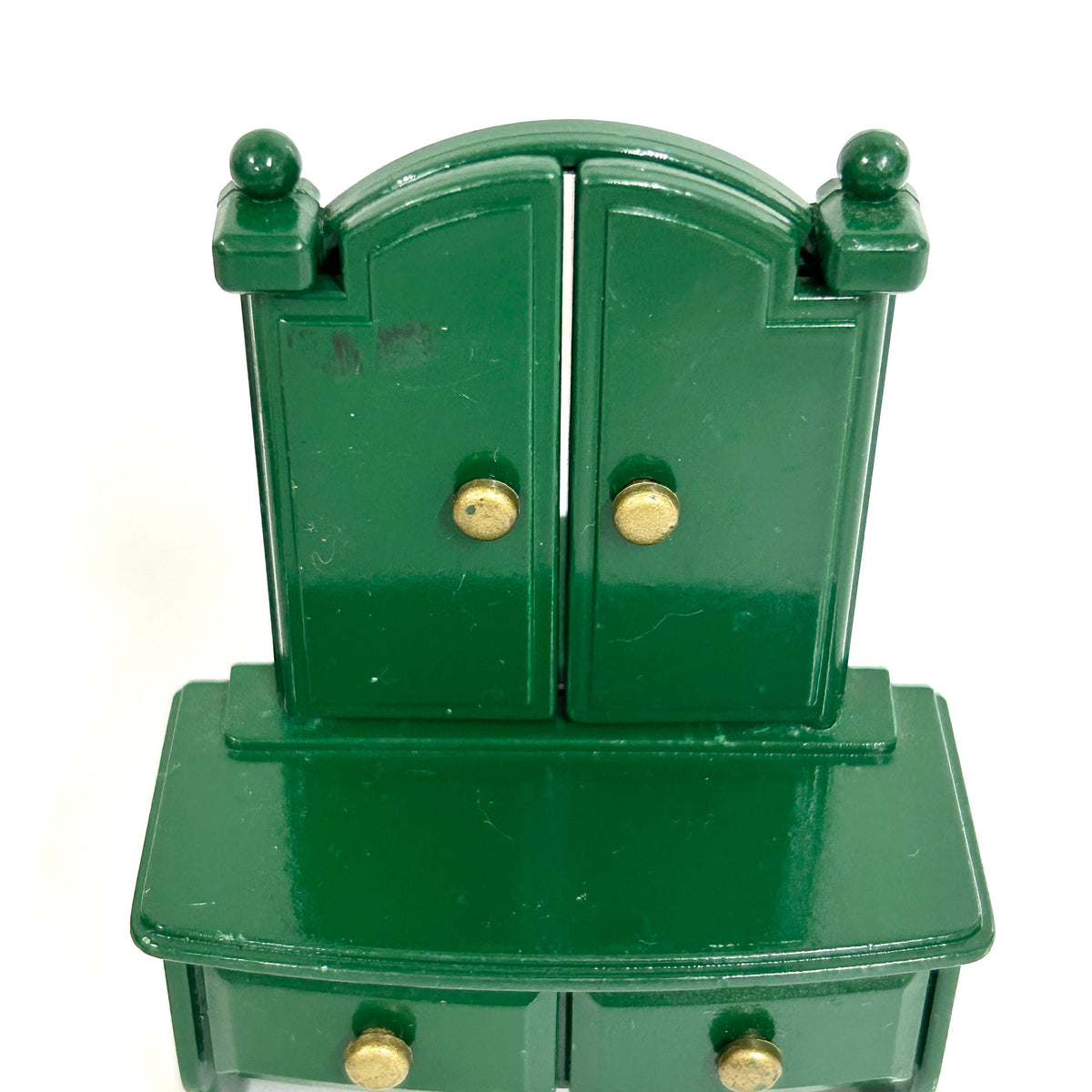 [used] Vintage Green Dresser Set 1995 KA-69 Sylvanian Families Calico Critters