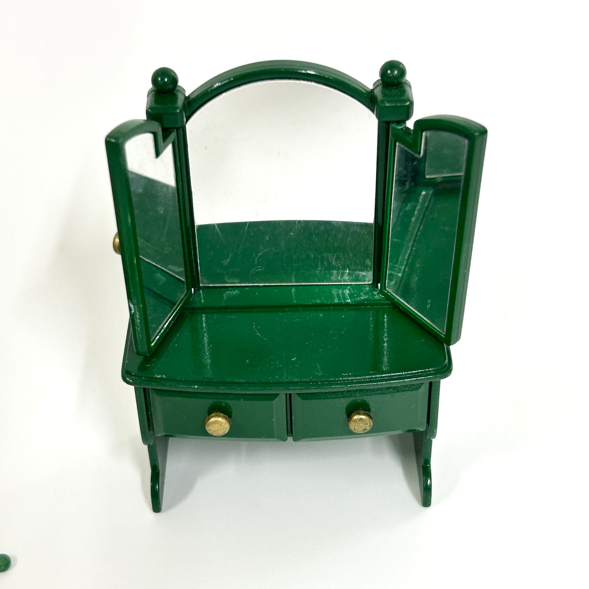 [used] Vintage Green Dresser Set 1995 KA-69 Sylvanian Families Calico Critters