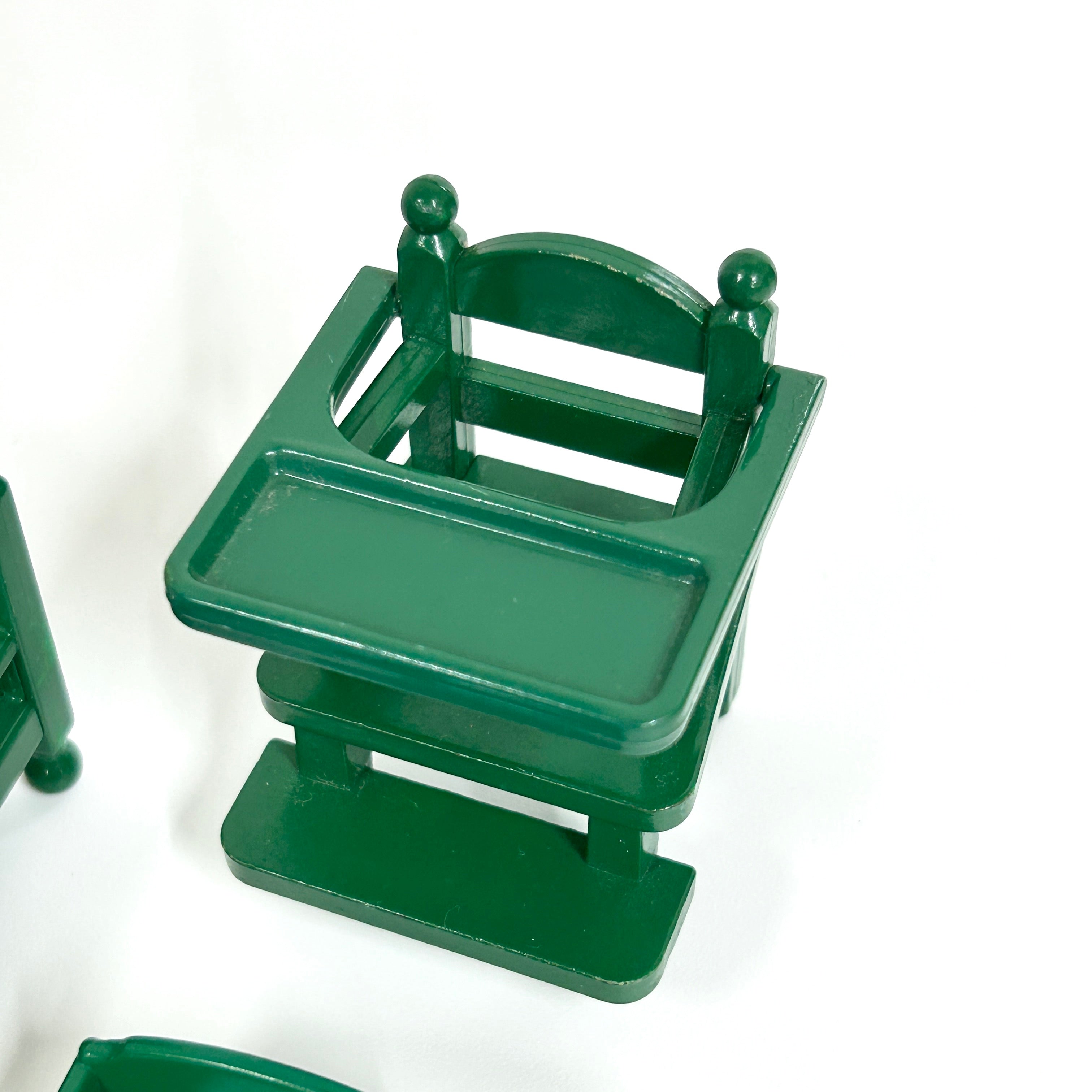 [used] Vintage Green Furniture Set Sylvanian Families Calico Critters