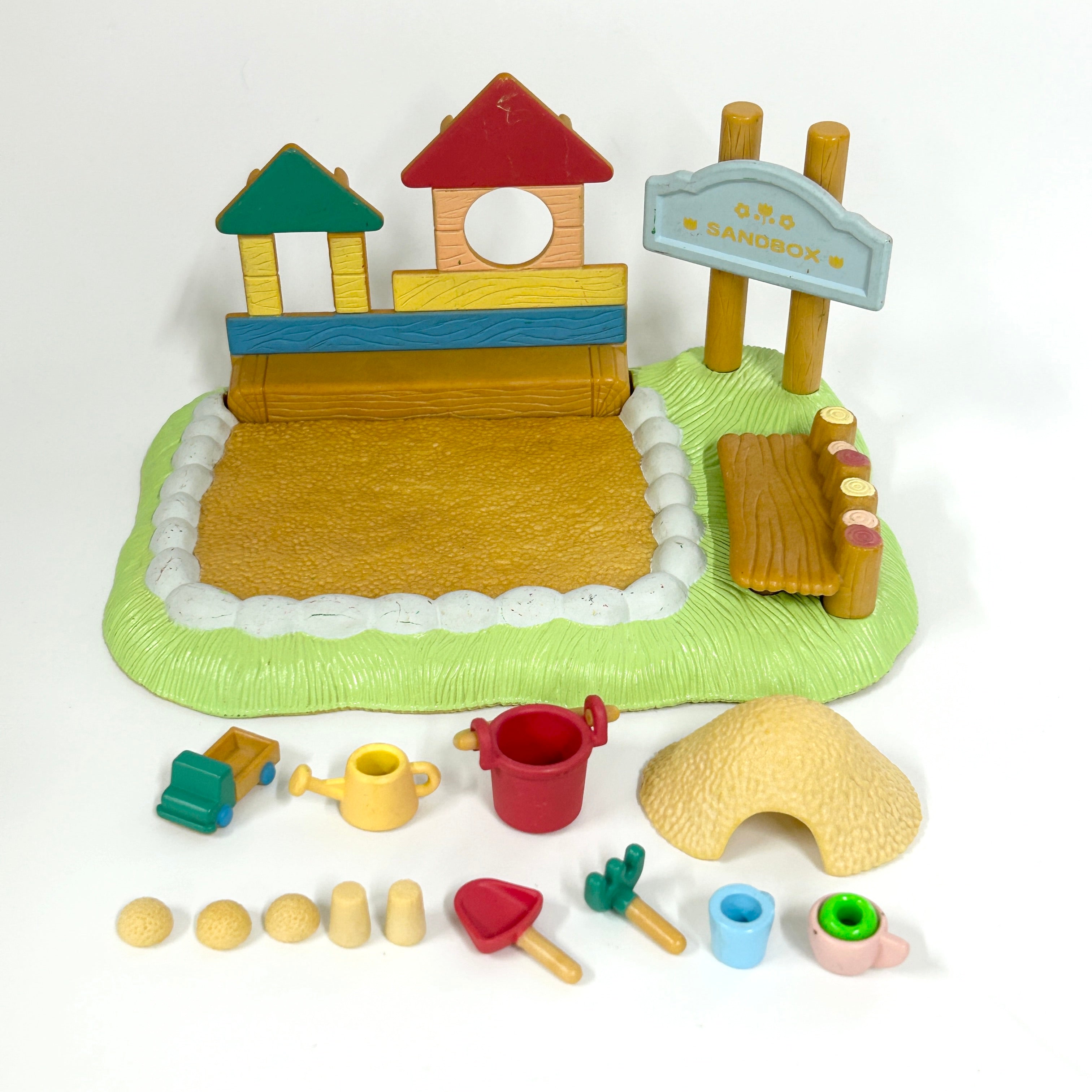 [used] Sandpit Toys Set 2001 S-19 Sylvanian Families Calico Critters