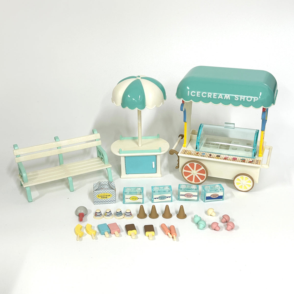 [used] Vintage Ice Cream Shop 1998 MI-01 Sylvanian Families Calico Critters