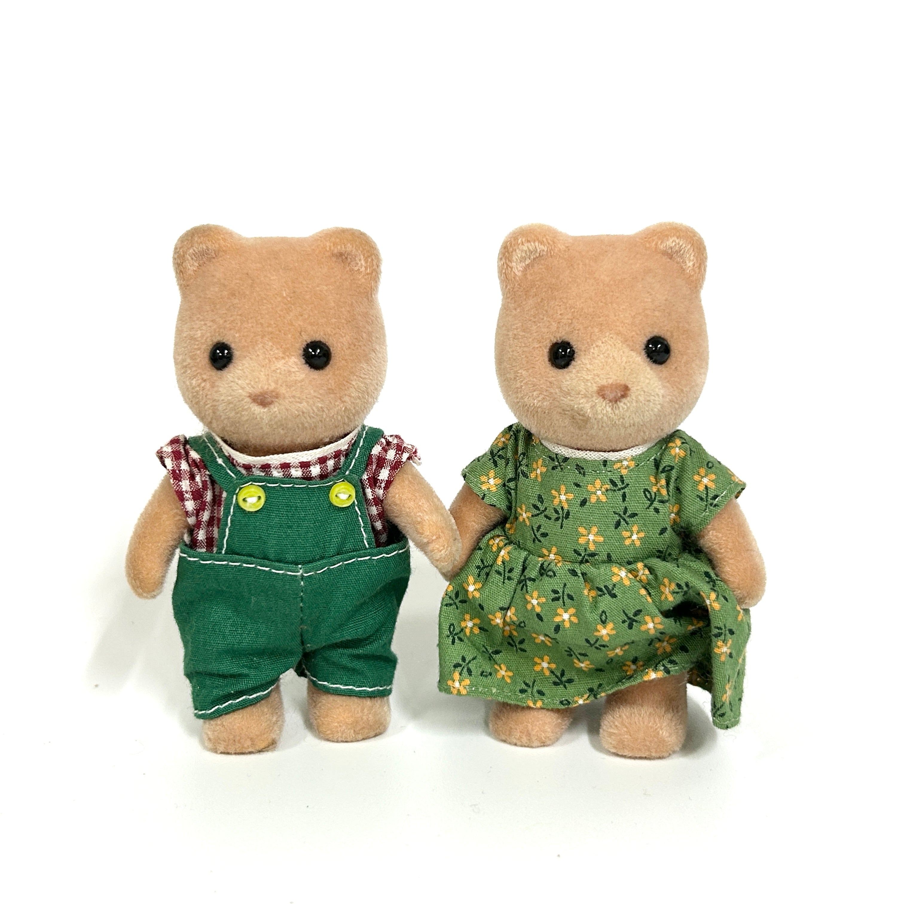 [used] Vintage Teardrop Bear Mother Father Sylvanian Families Calico Critters