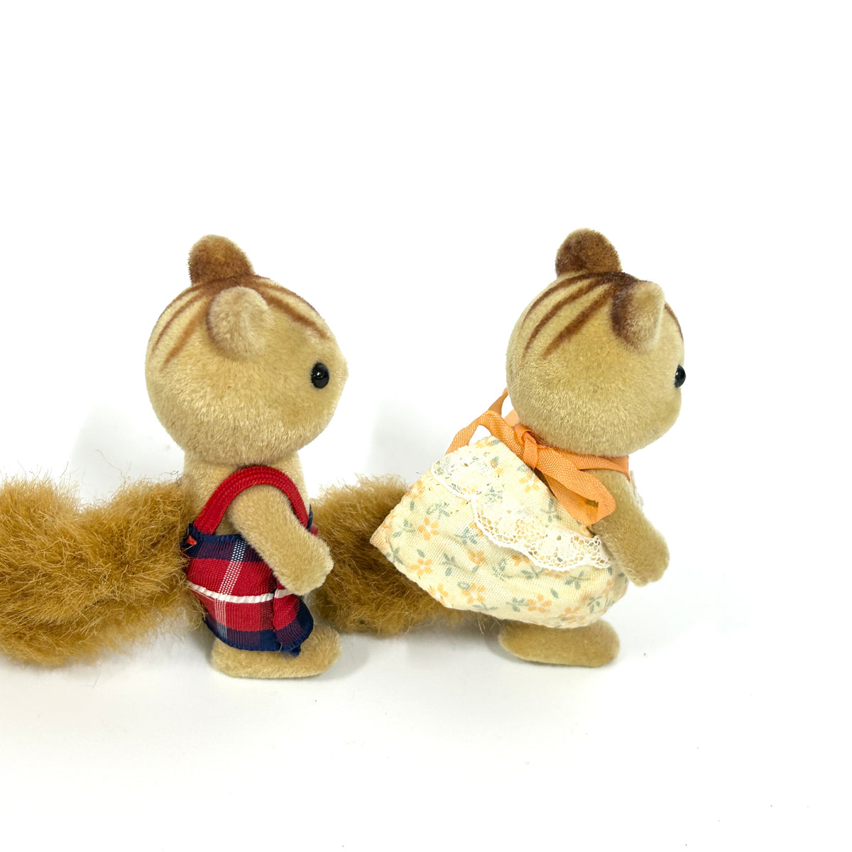[used] Vintage Squirrel Boy Girl Sylvanian Families Calico Critters