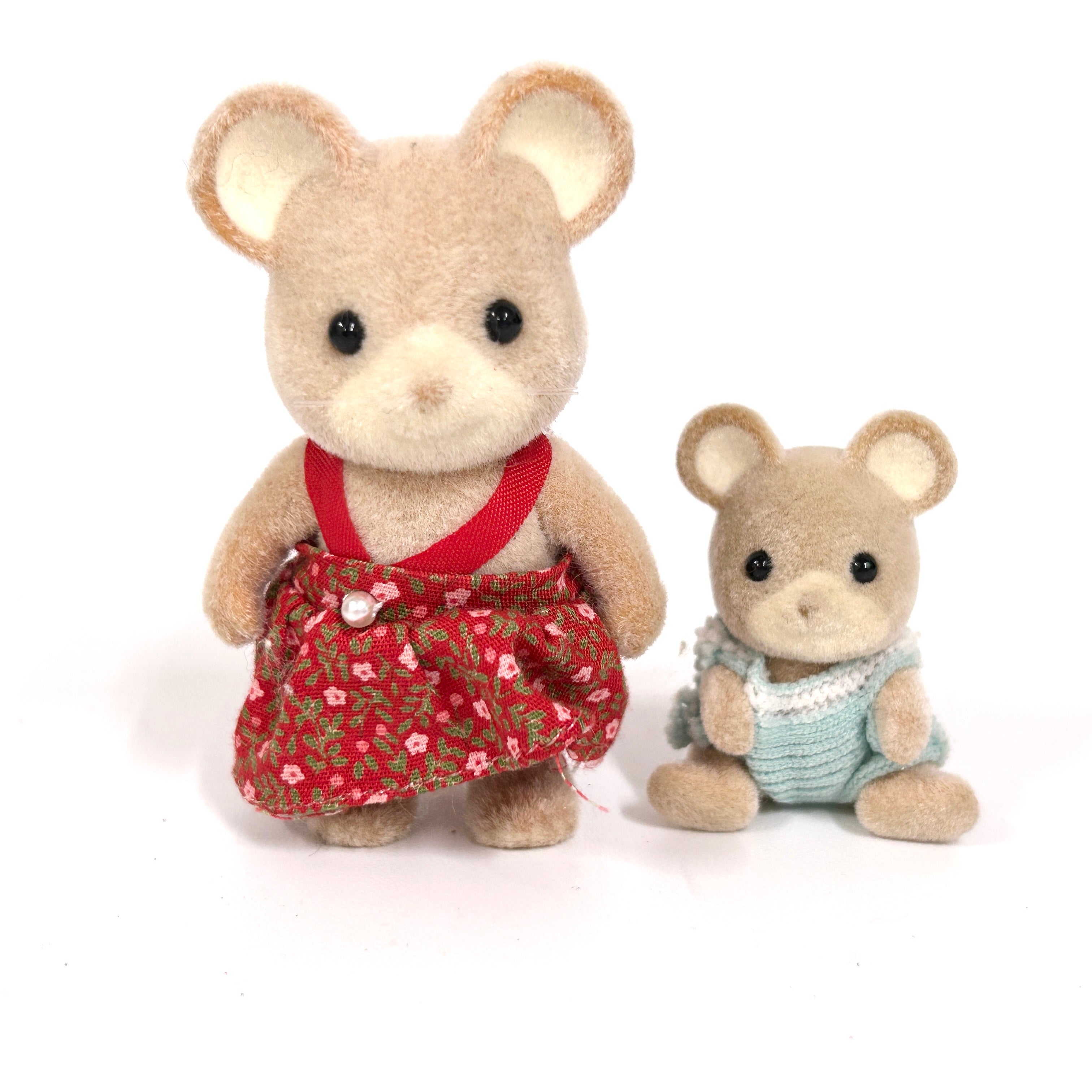 [used] Vintage Field Mouse Girl Baby Sylvanian Families Calico Critters