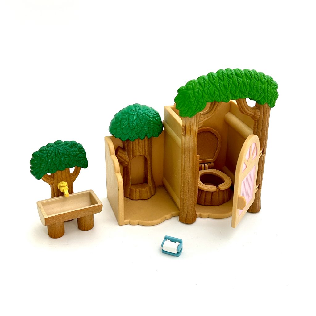 [used] Refleshing Toilet Set S-04 Sylvanian Families Calico Critters