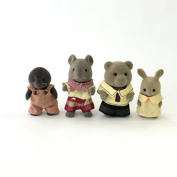 [Used] VINTAGE MOLE MOUSE BEAR RABBIT Sylvanian Families