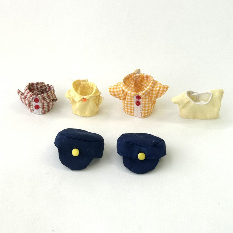 [Used] SHIRT AND HAT SET Sylvanian Families