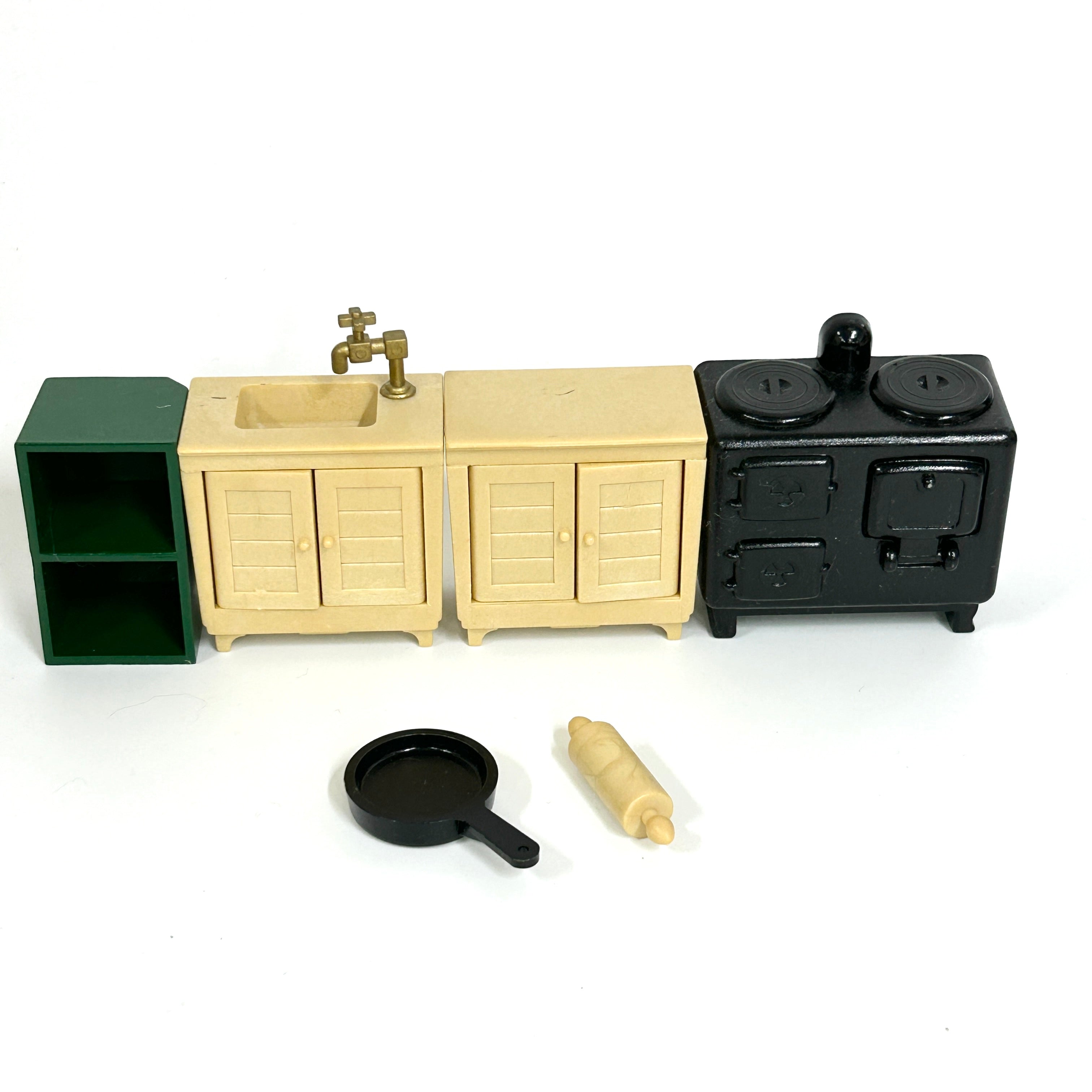 [used] Vintage Kitchen Set 1985 KA-10 Sylvanian Families Calico Critters