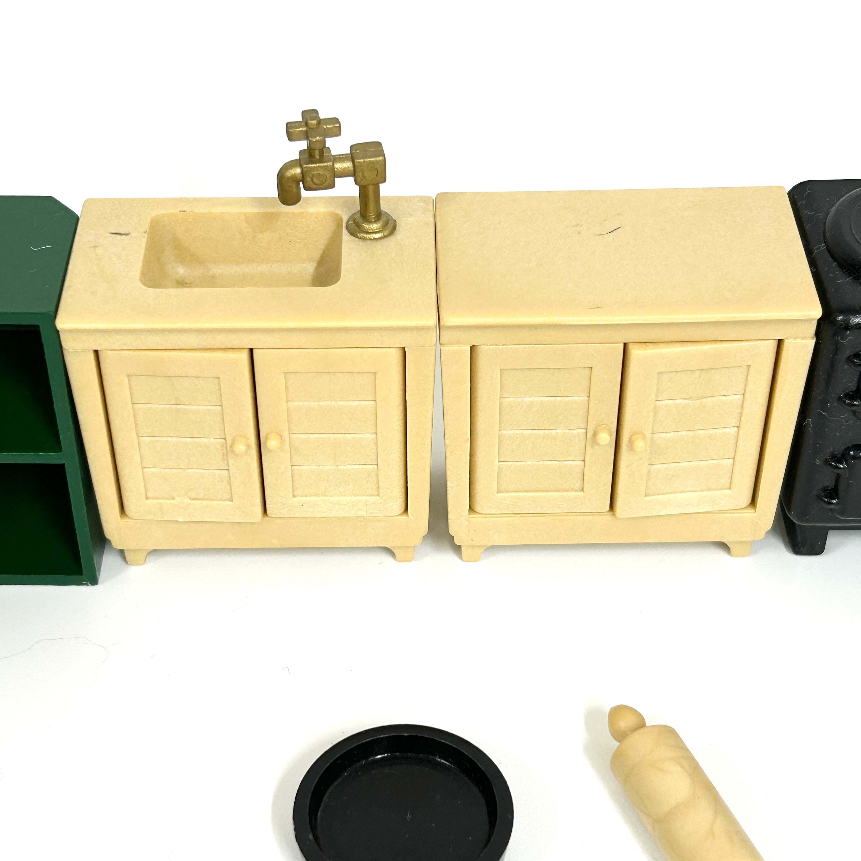 [used] Vintage Kitchen Set 1985 KA-10 Sylvanian Families Calico Critters