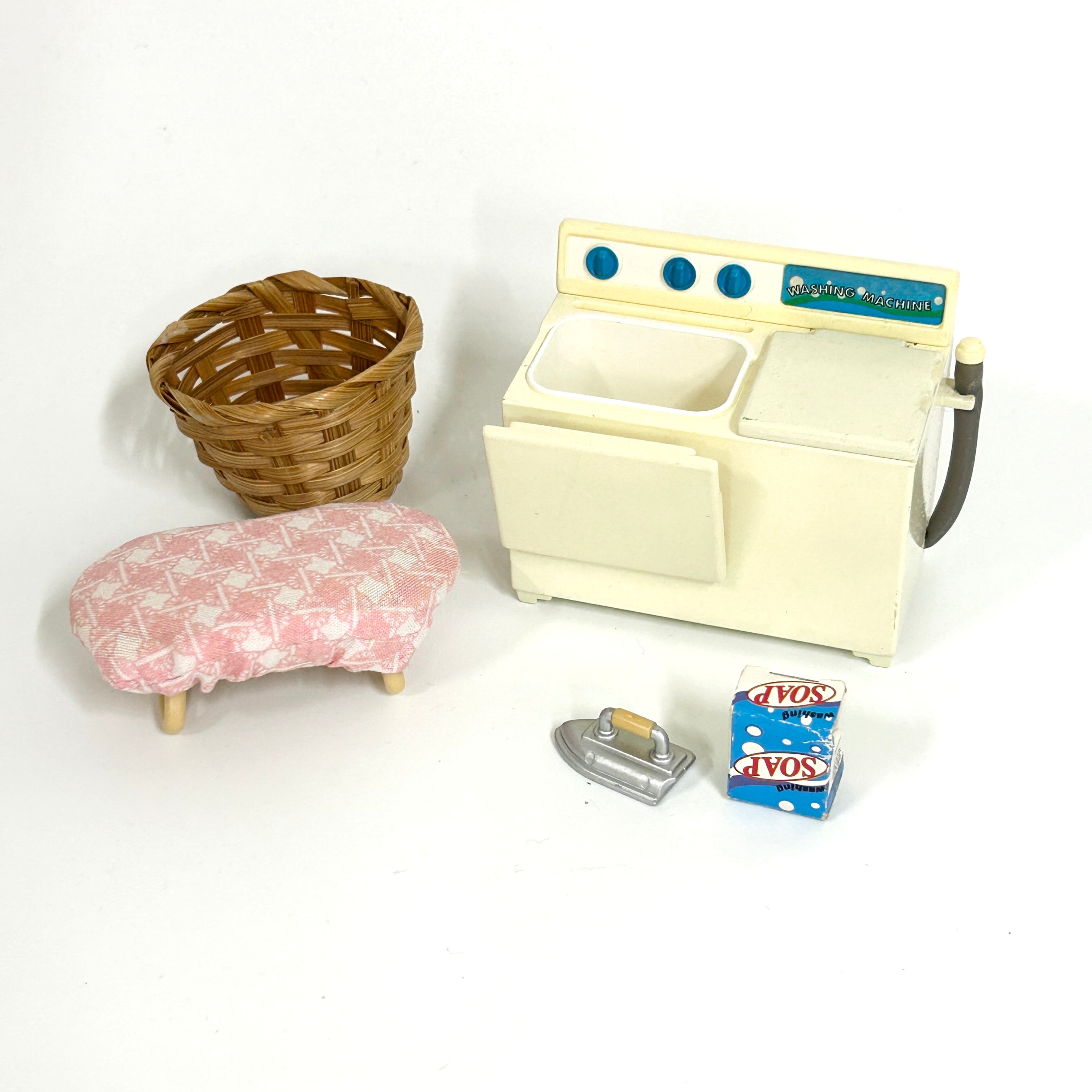 [used] Vintage Washing Machine Set 1997 KA-80 Sylvanian Families Calico Critters
