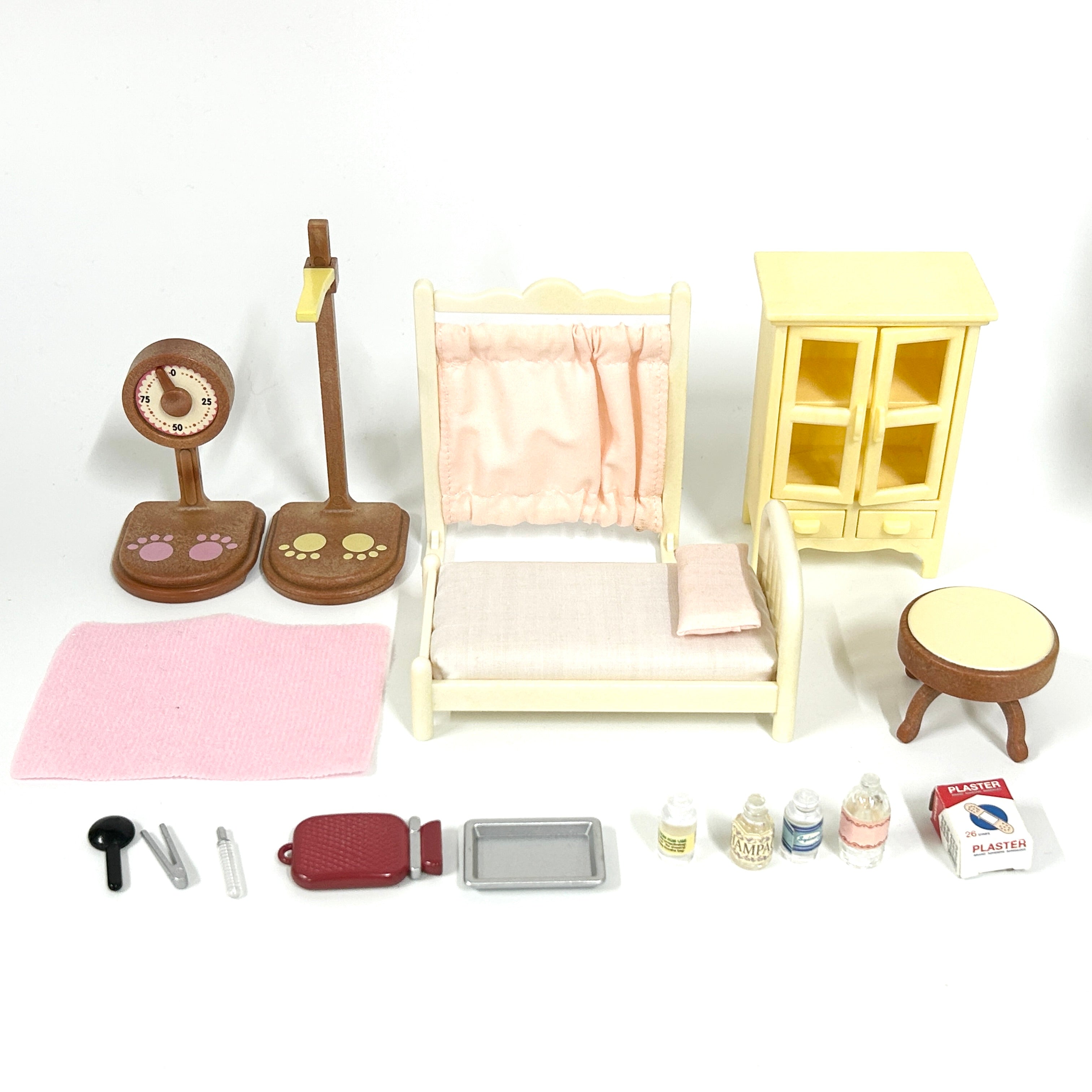 [used] Vintage Nurse's Office Set 1997 S-02 Sylvanian Families Calico Critters
