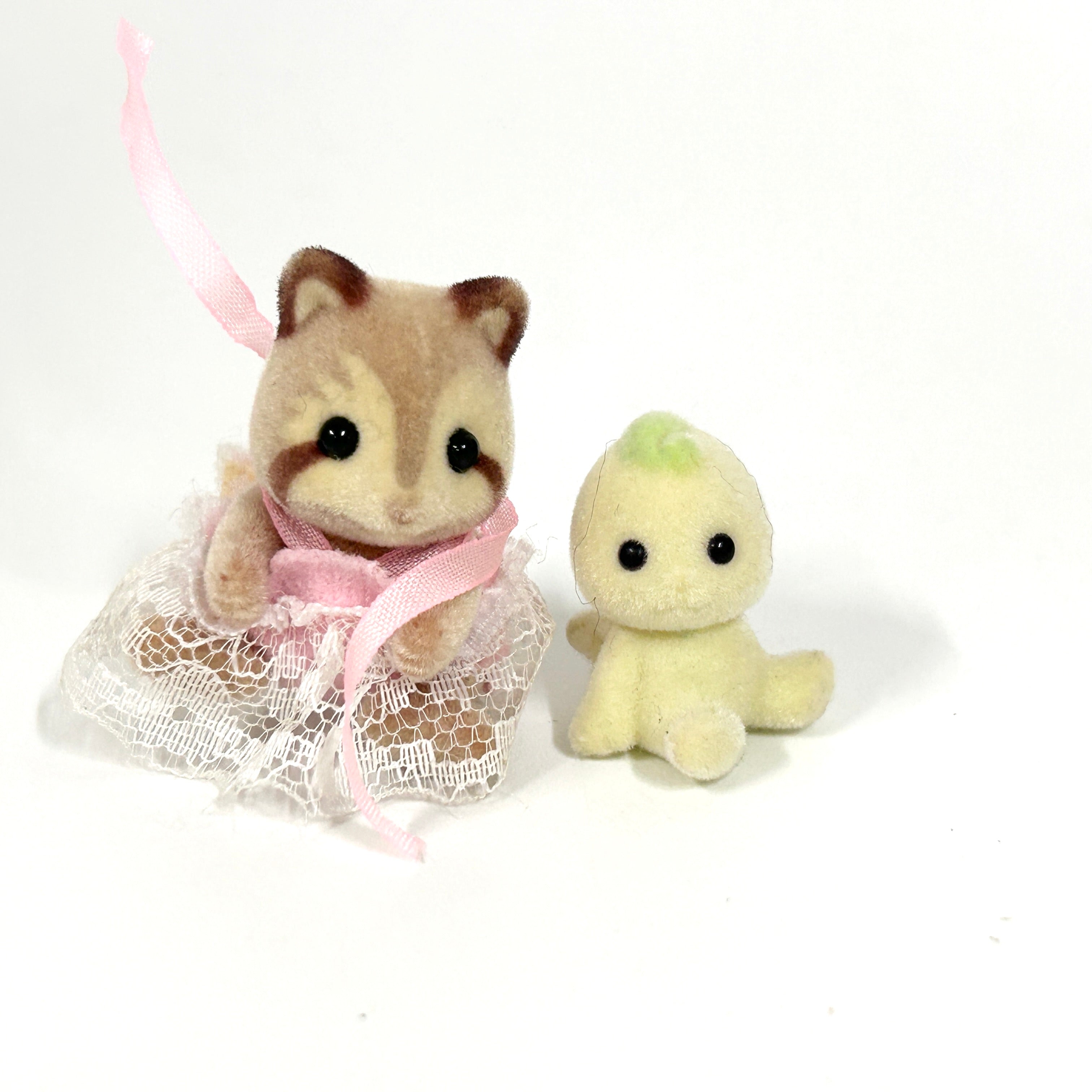 [used] Misty Forest Vintage Baby Raccoon and Fairy Sylvanian Families Calico Critters