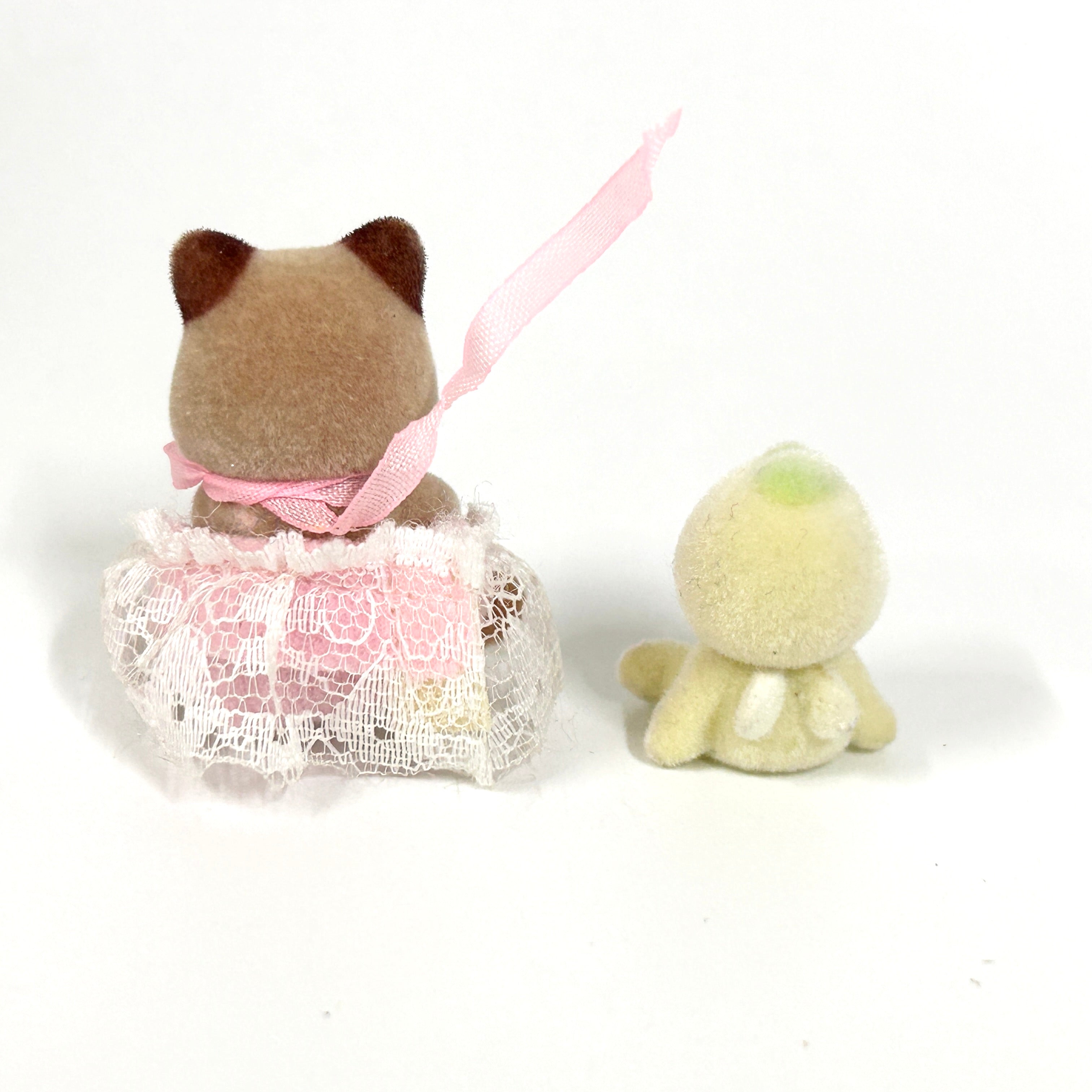 [used] Misty Forest Vintage Baby Raccoon and Fairy Sylvanian Families Calico Critters