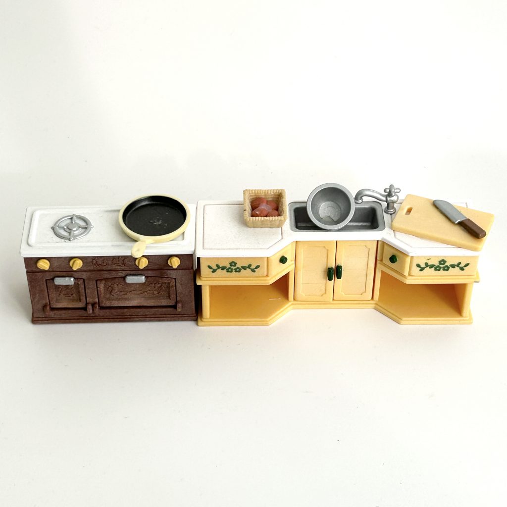 [used] Stove and Sink Set Sylvanian Families Calico Critters